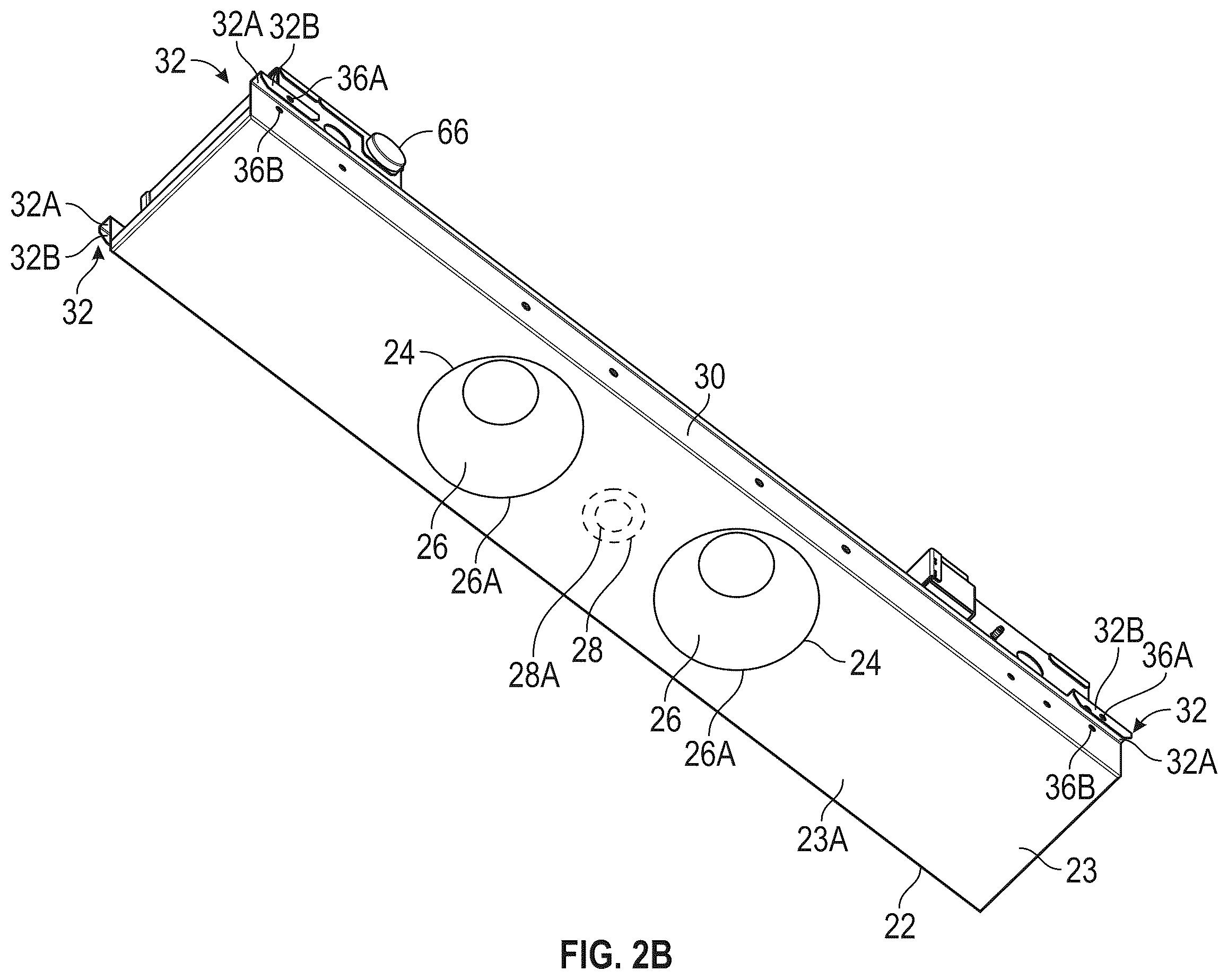 Patent US12492806 Figure 3 – Suspended ceiling system with a light fixture assembly