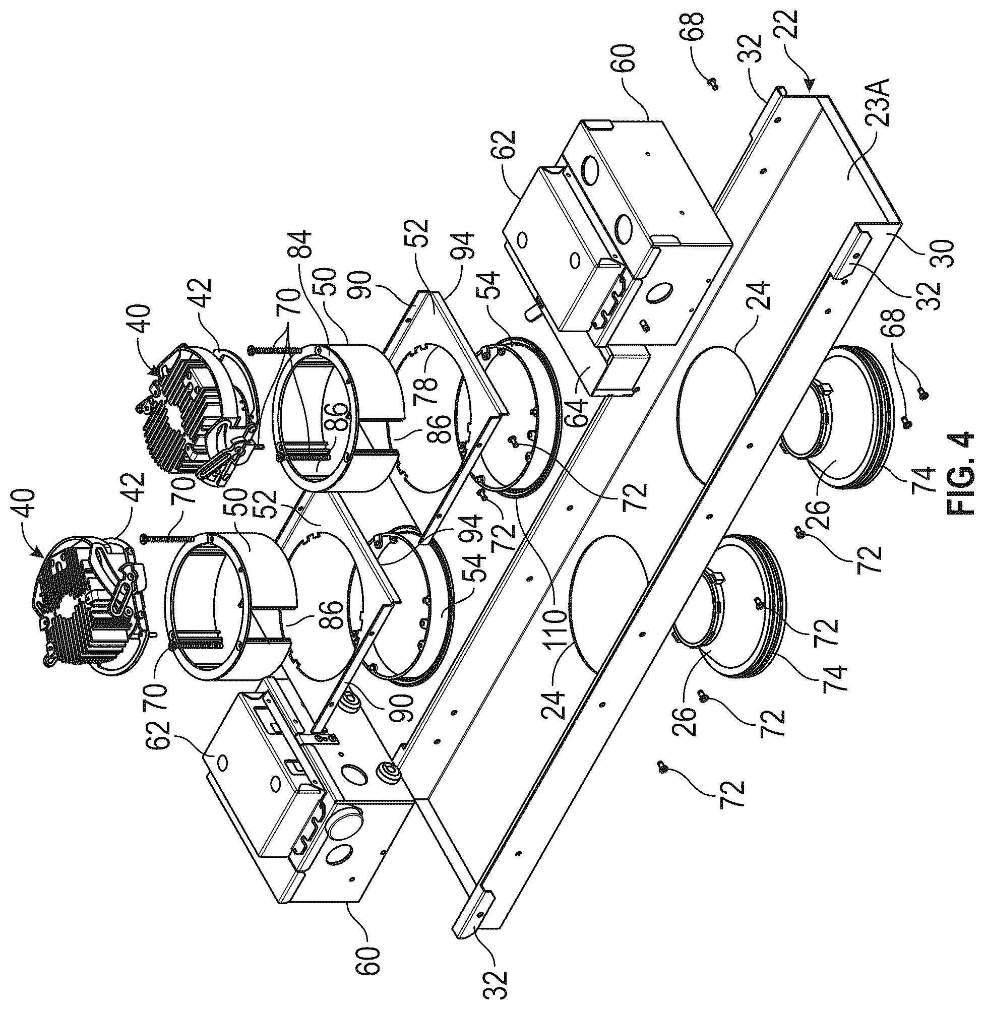 Patent US12492806 Figure 5 – Suspended ceiling system with a light fixture assembly