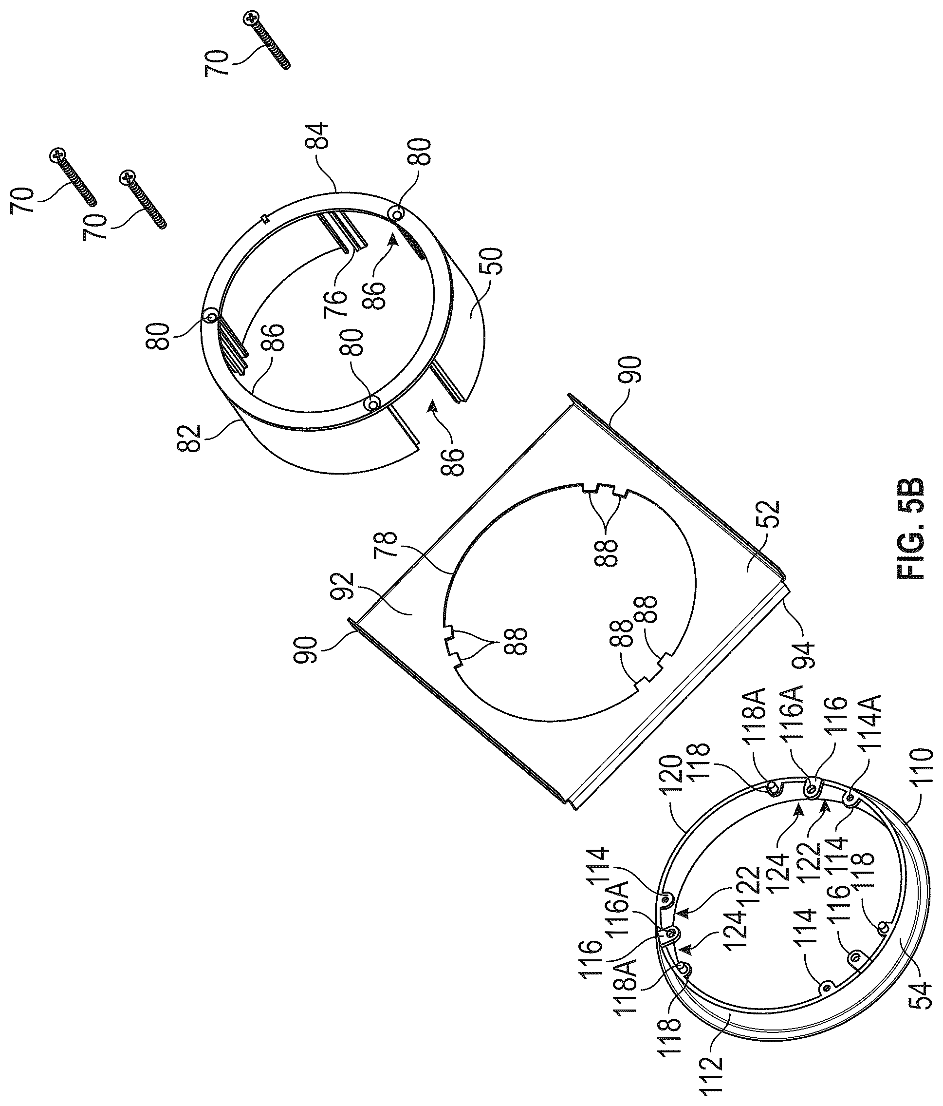 Patent US12492806 Figure 7 – Suspended ceiling system with a light fixture assembly
