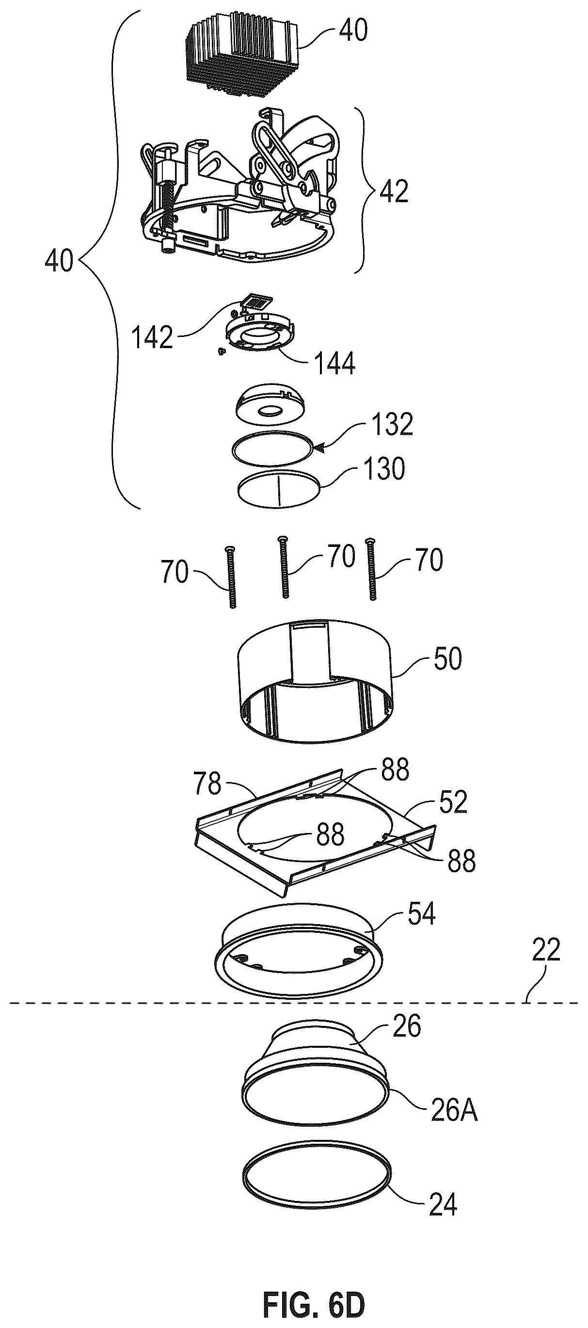 Patent US12492806 Figure 11 – Suspended ceiling system with a light fixture assembly