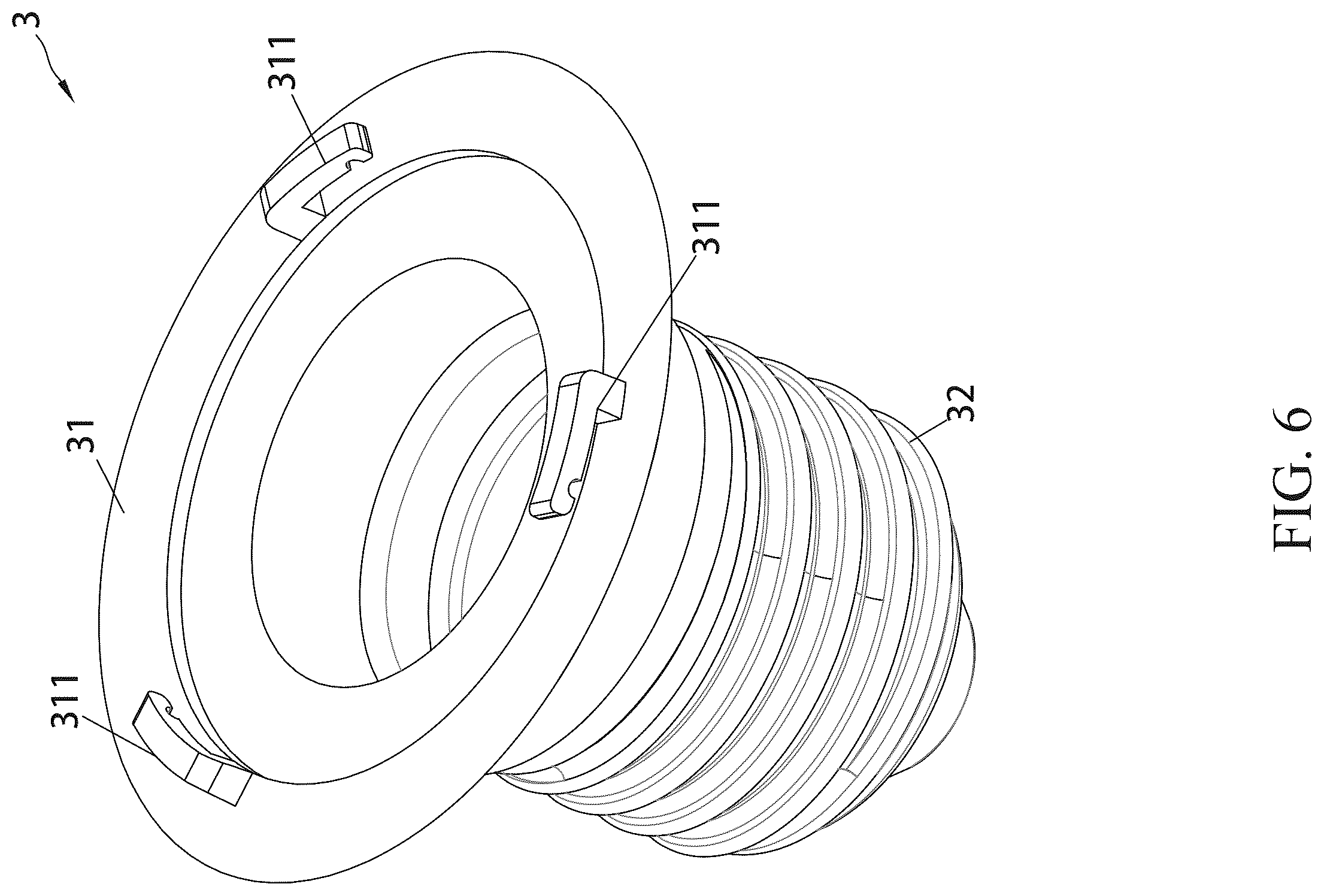 Patent US12492807 Figure 6 – Magnetic suction charging lamp bulb, a charging base for the lamp bulb, and a conversion lamp cap for the lamp bulb