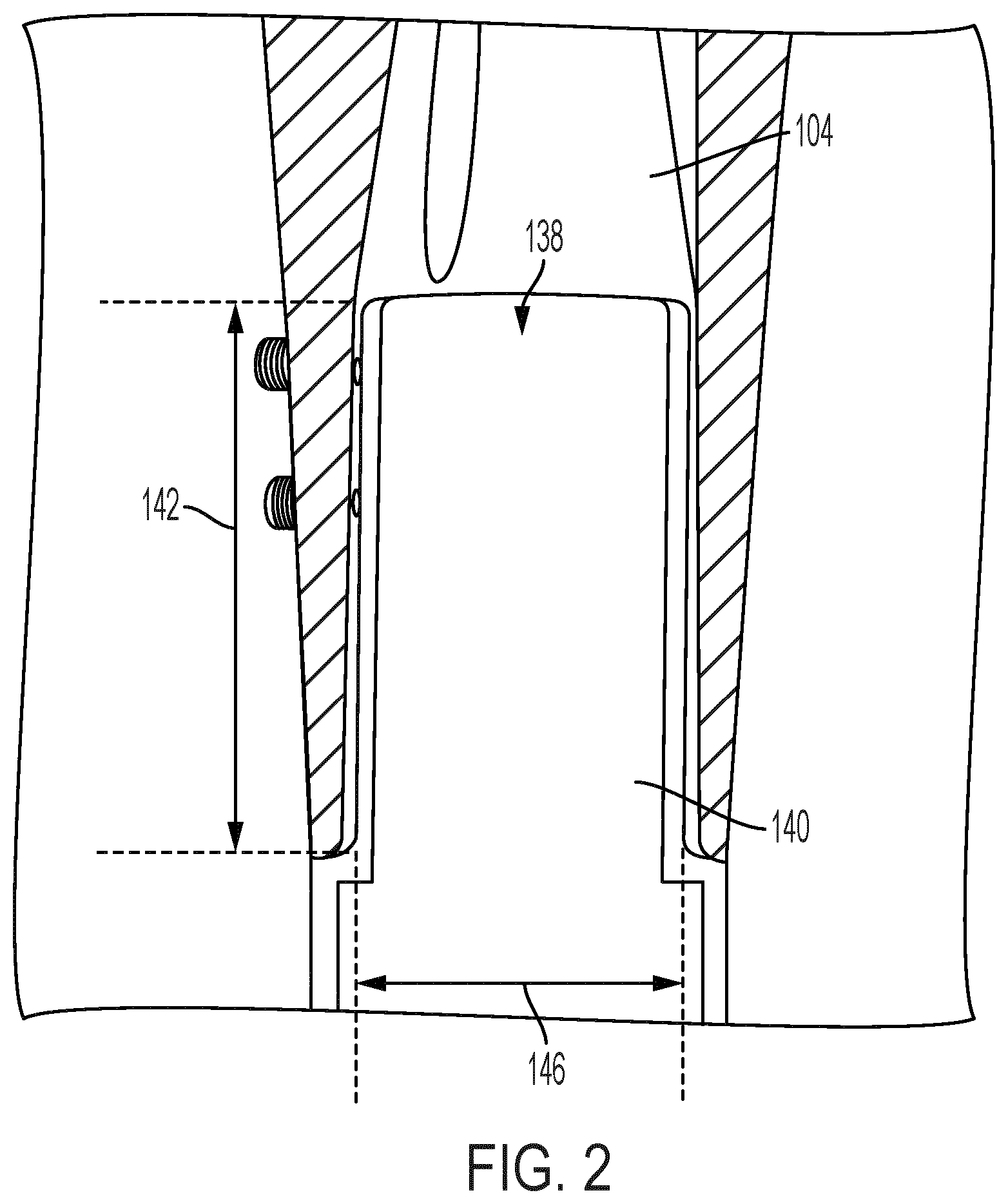 Patent US12492808 Figure 2 – Vibration retention system