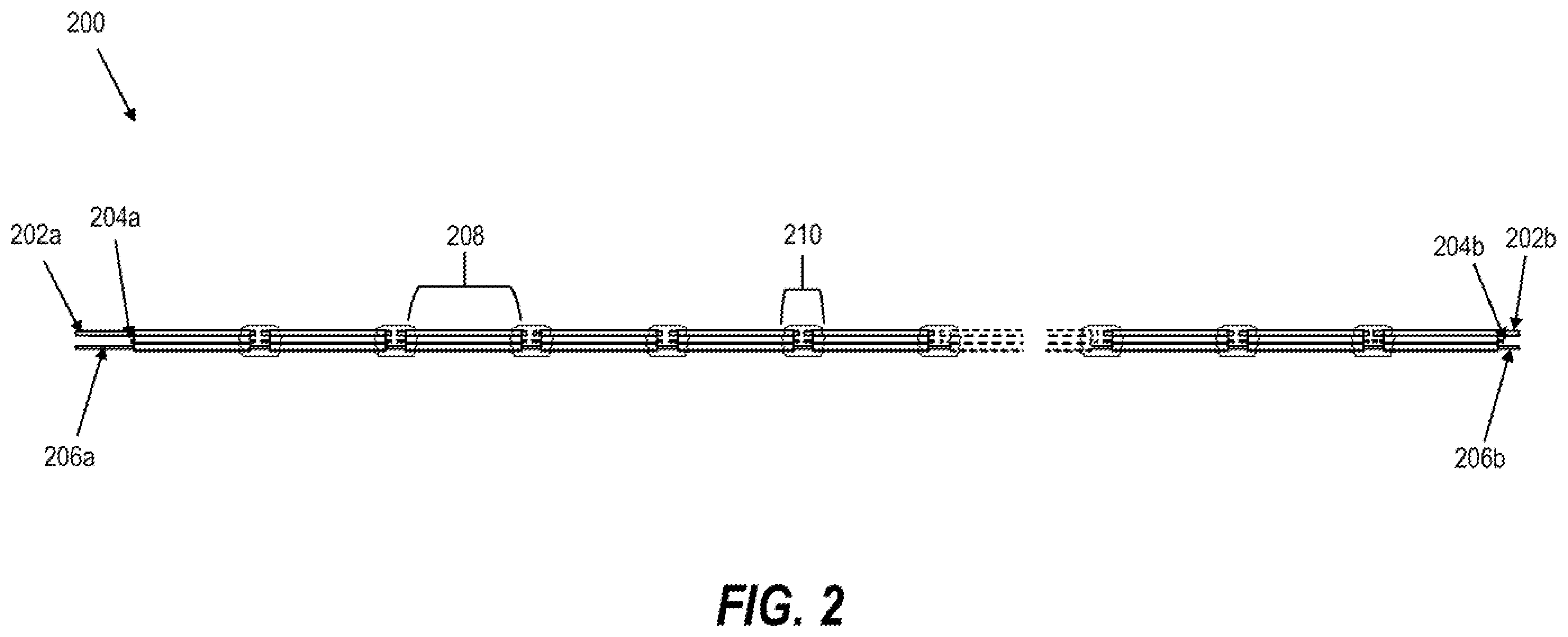 Patent US12492809 Figure 2 – LED light string with transparent and opaque coatings