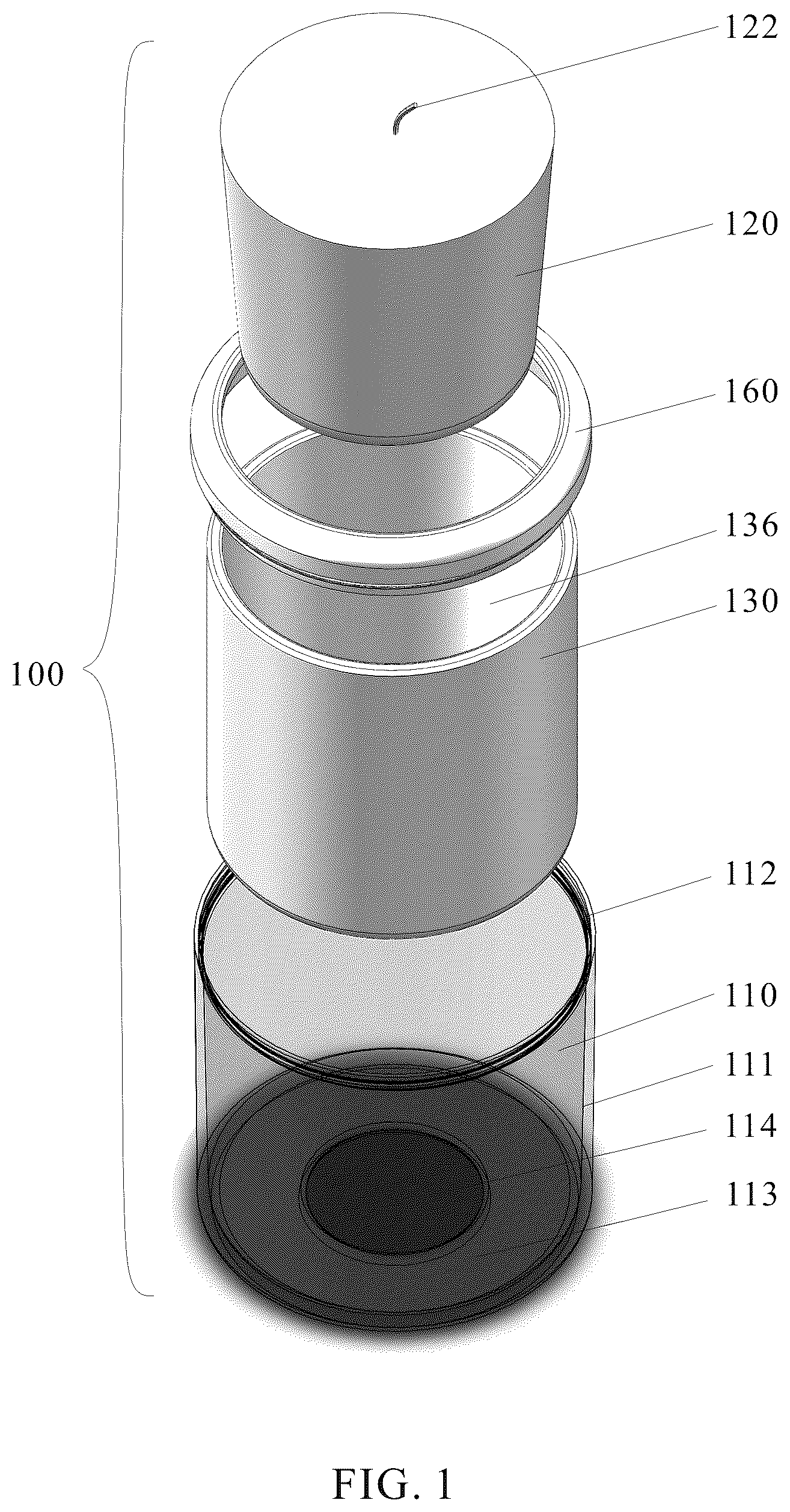 Patent US12492812 Figure 1 – Reusable wax candle holder and methods