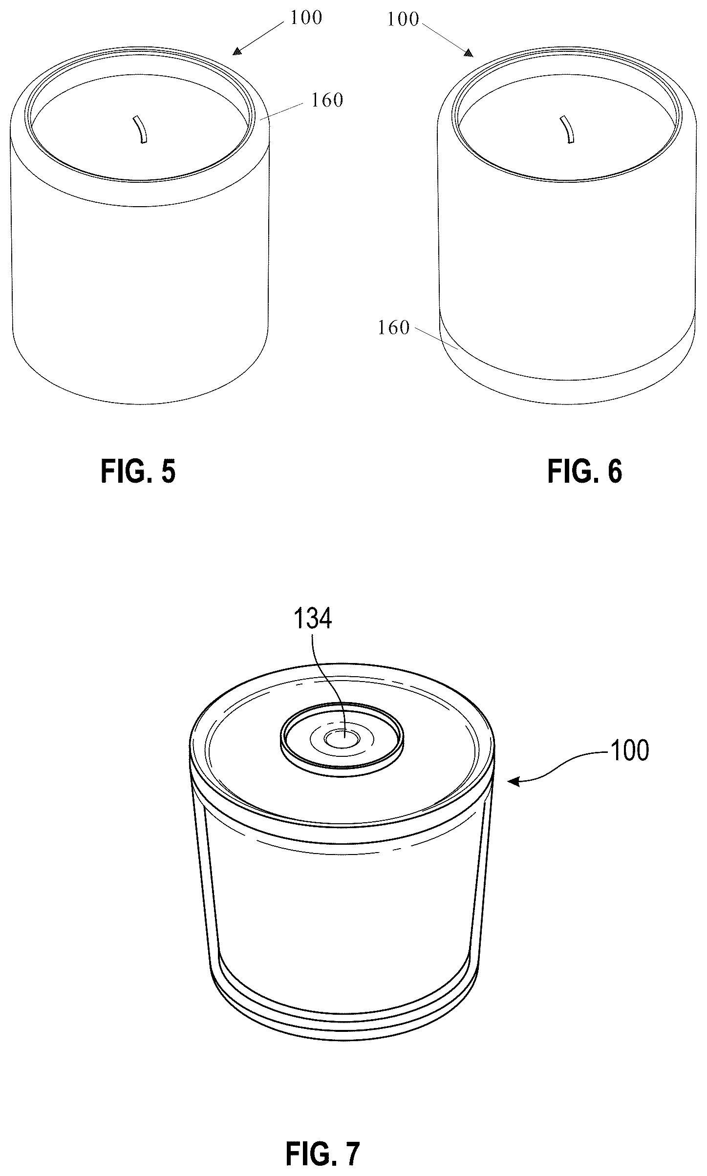 Patent US12492812 Figure 5 – Reusable wax candle holder and methods