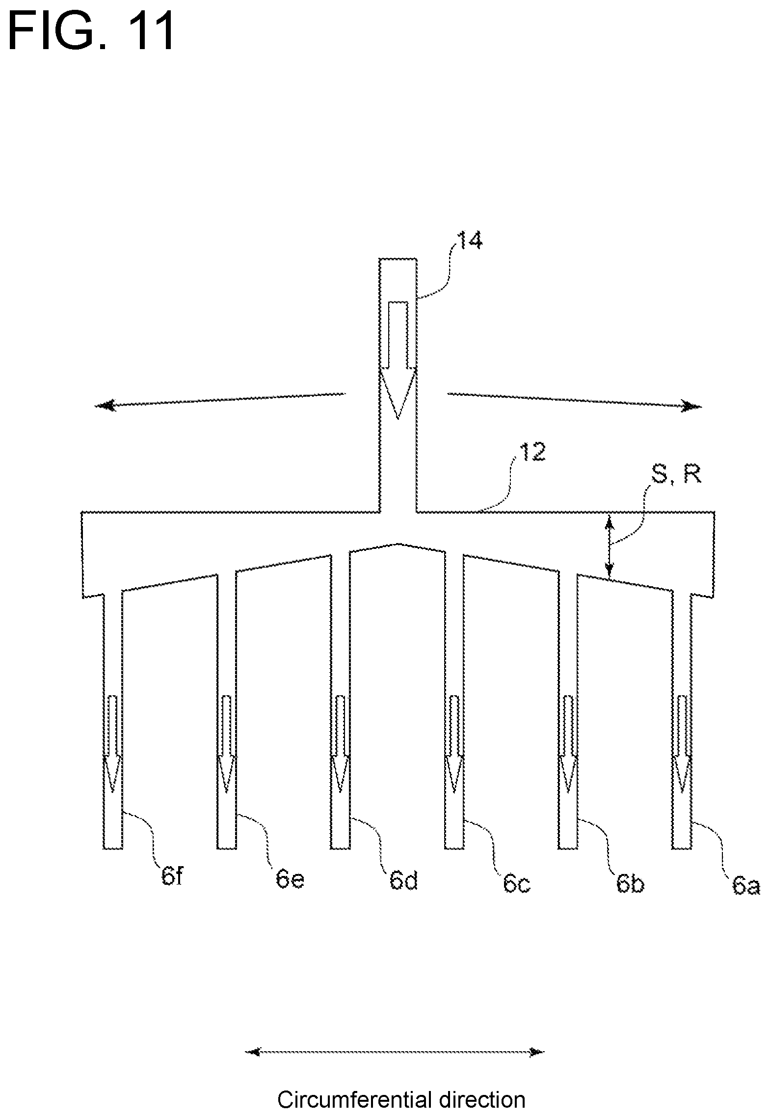 Patent US12492813 Figure 11 – Cooling channel structure and burner