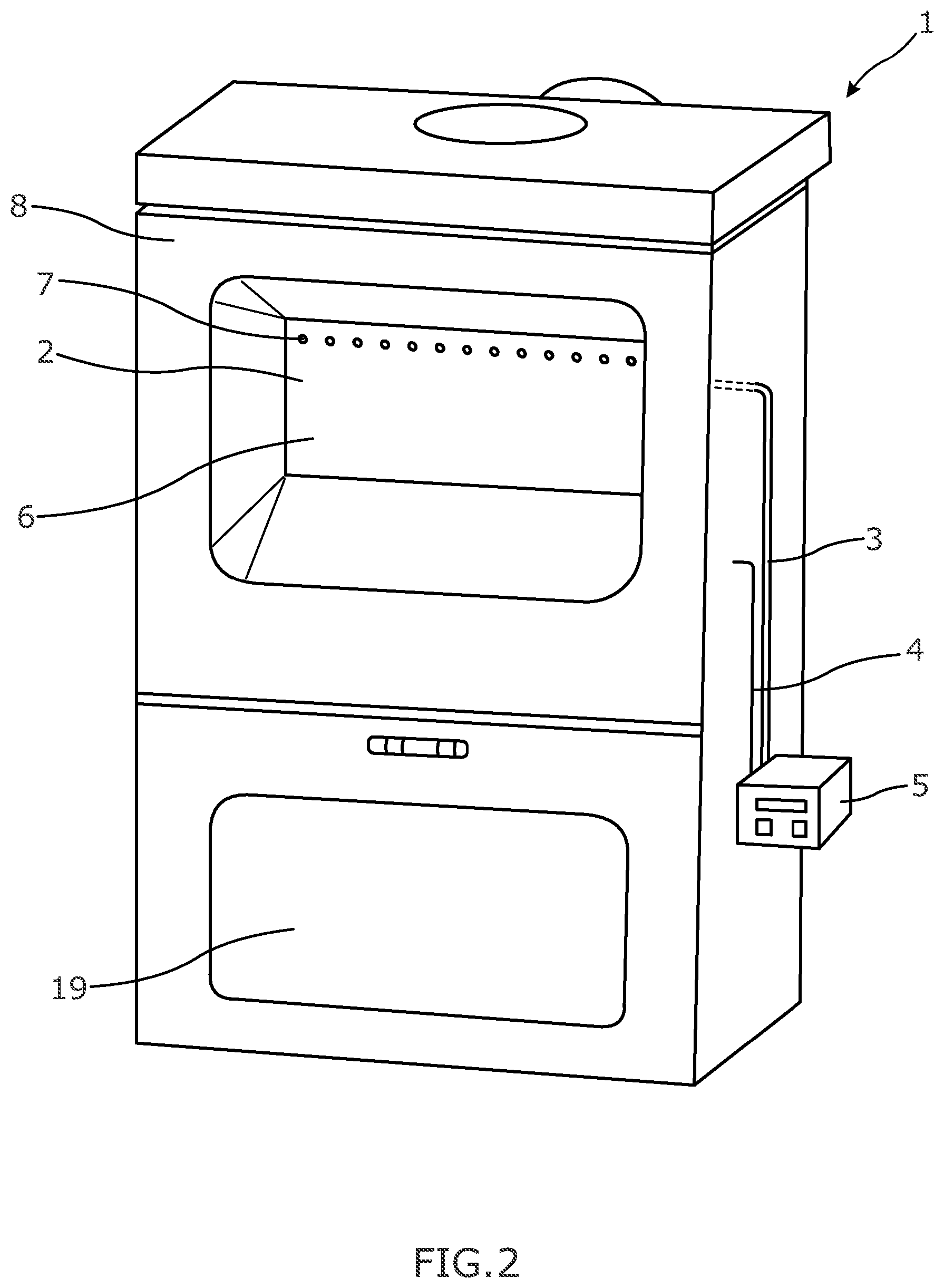 Patent US12492817 Figure 2 – Stove, control system, and method for controlling the same