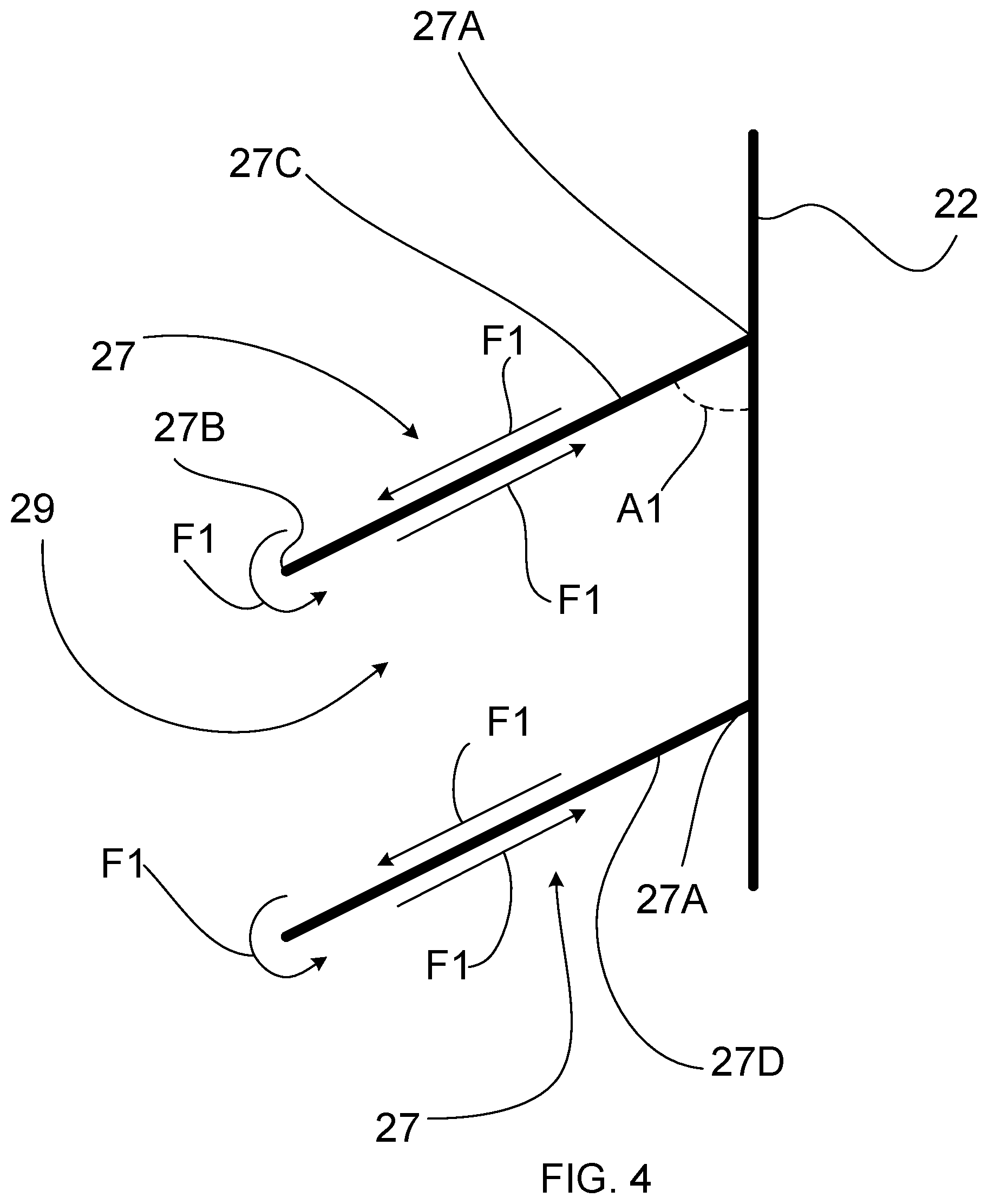 Patent US12492822 Figure 4 – Patio heater with reflective fins