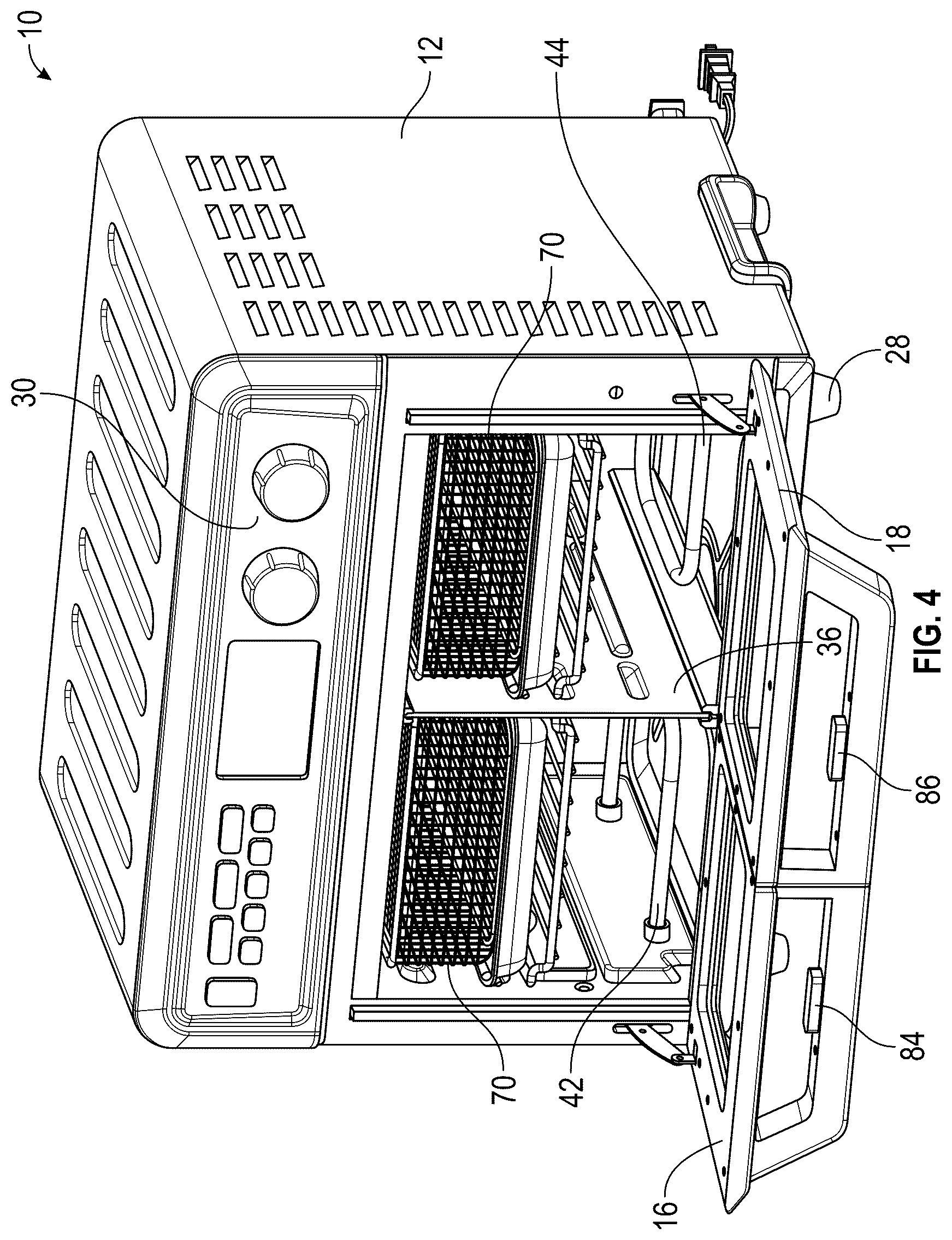 Patent US12492824 Figure 4 – Dual door oven