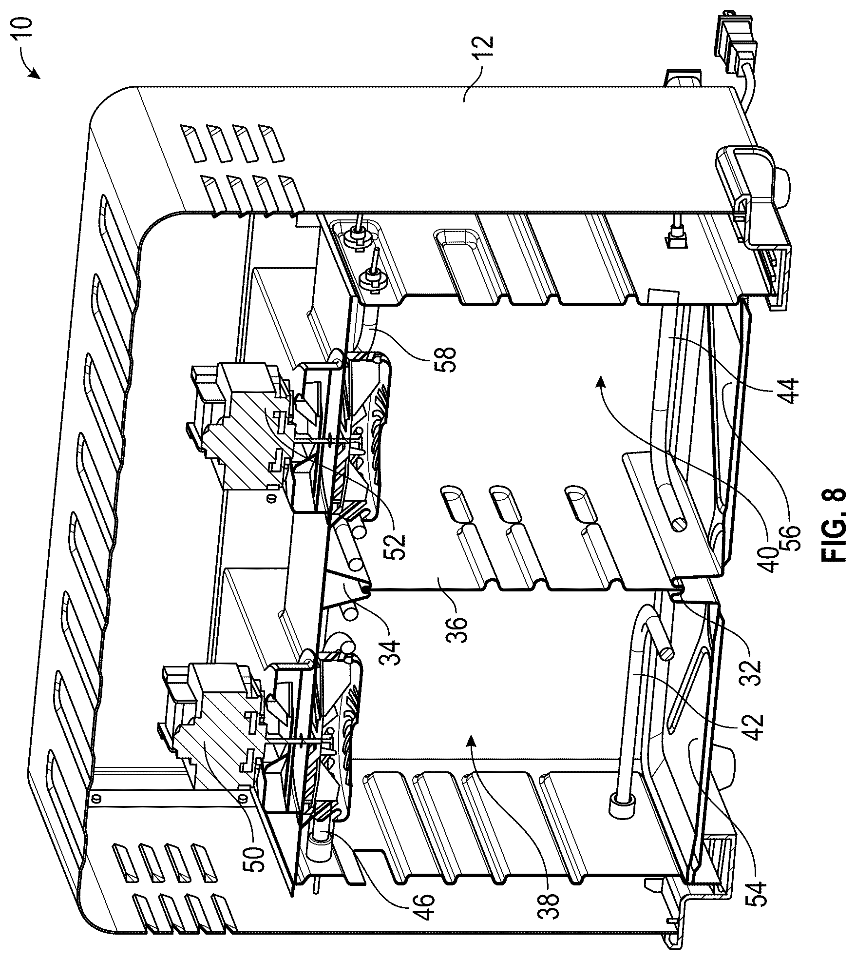 Patent US12492824 Figure 8 – Dual door oven