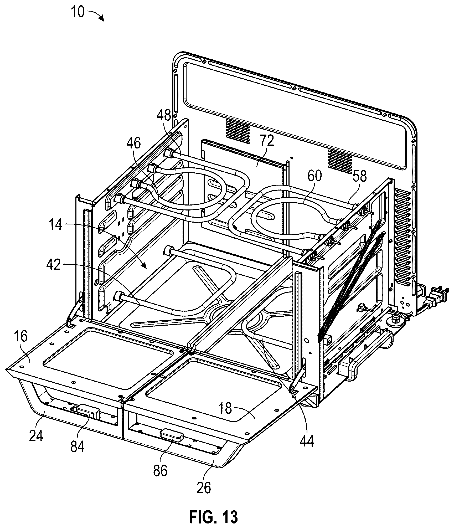 Patent US12492824 Figure 12 – Dual door oven