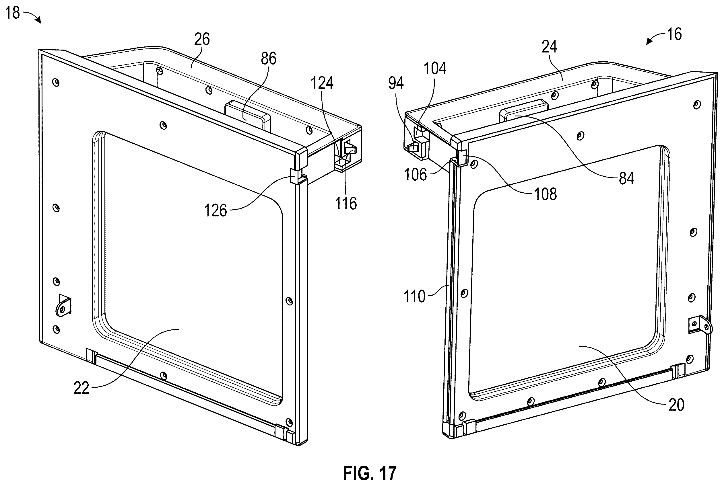Patent US12492824 Figure 16 – Dual door oven