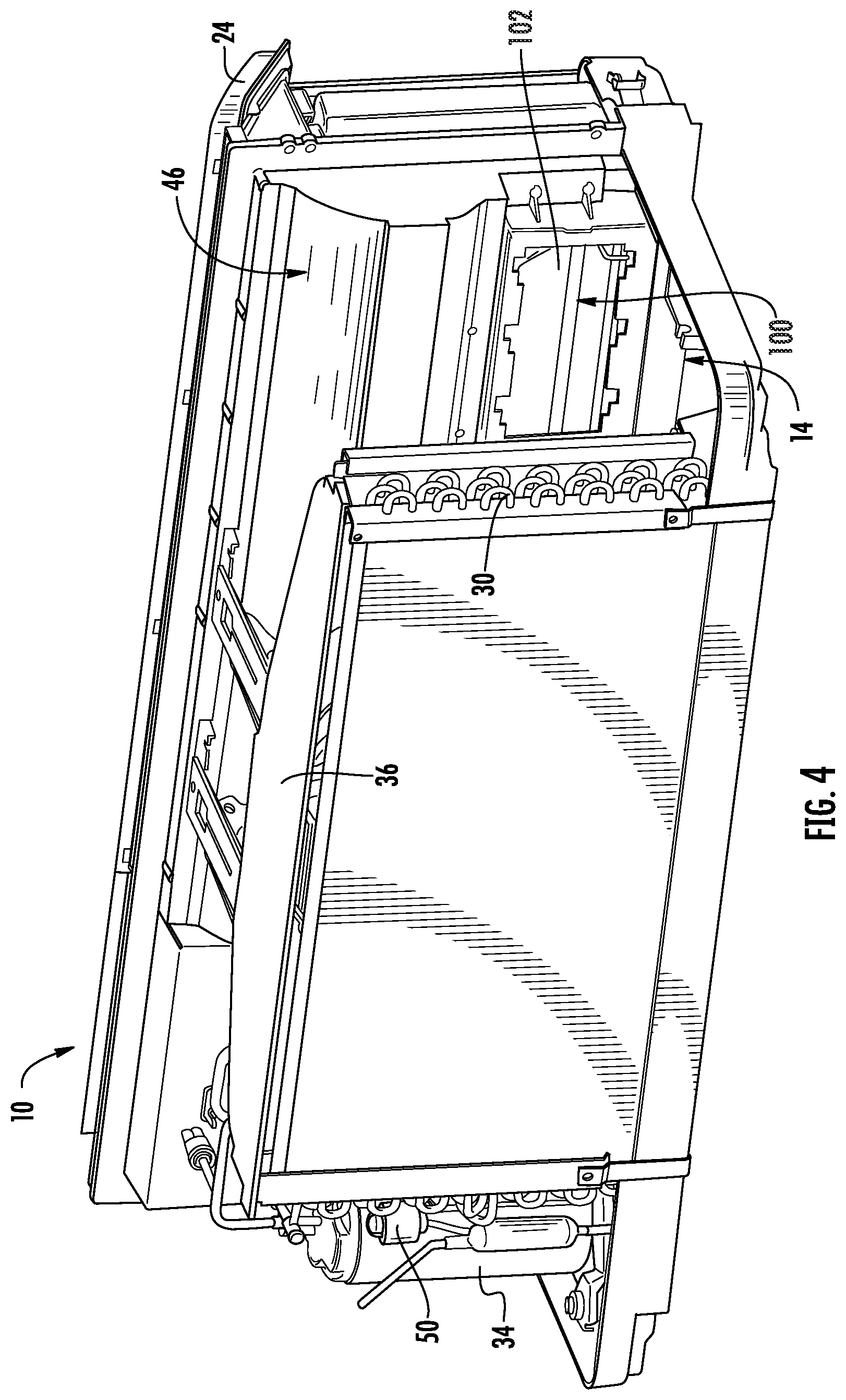 Patent US12492827 Figure 4 – Energy recovery in a make-up air module of an air conditioner appliance