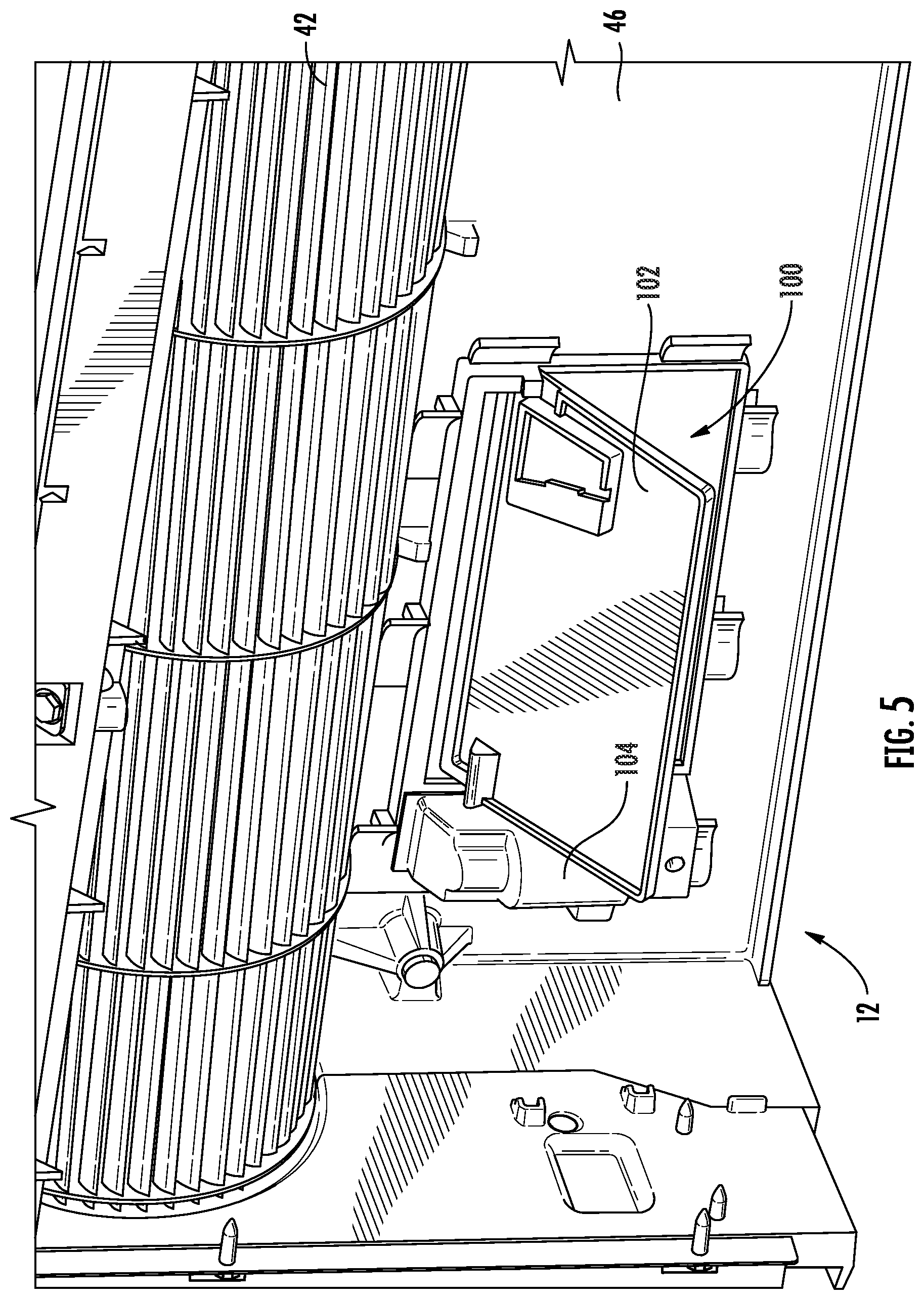 Patent US12492827 Figure 5 – Energy recovery in a make-up air module of an air conditioner appliance