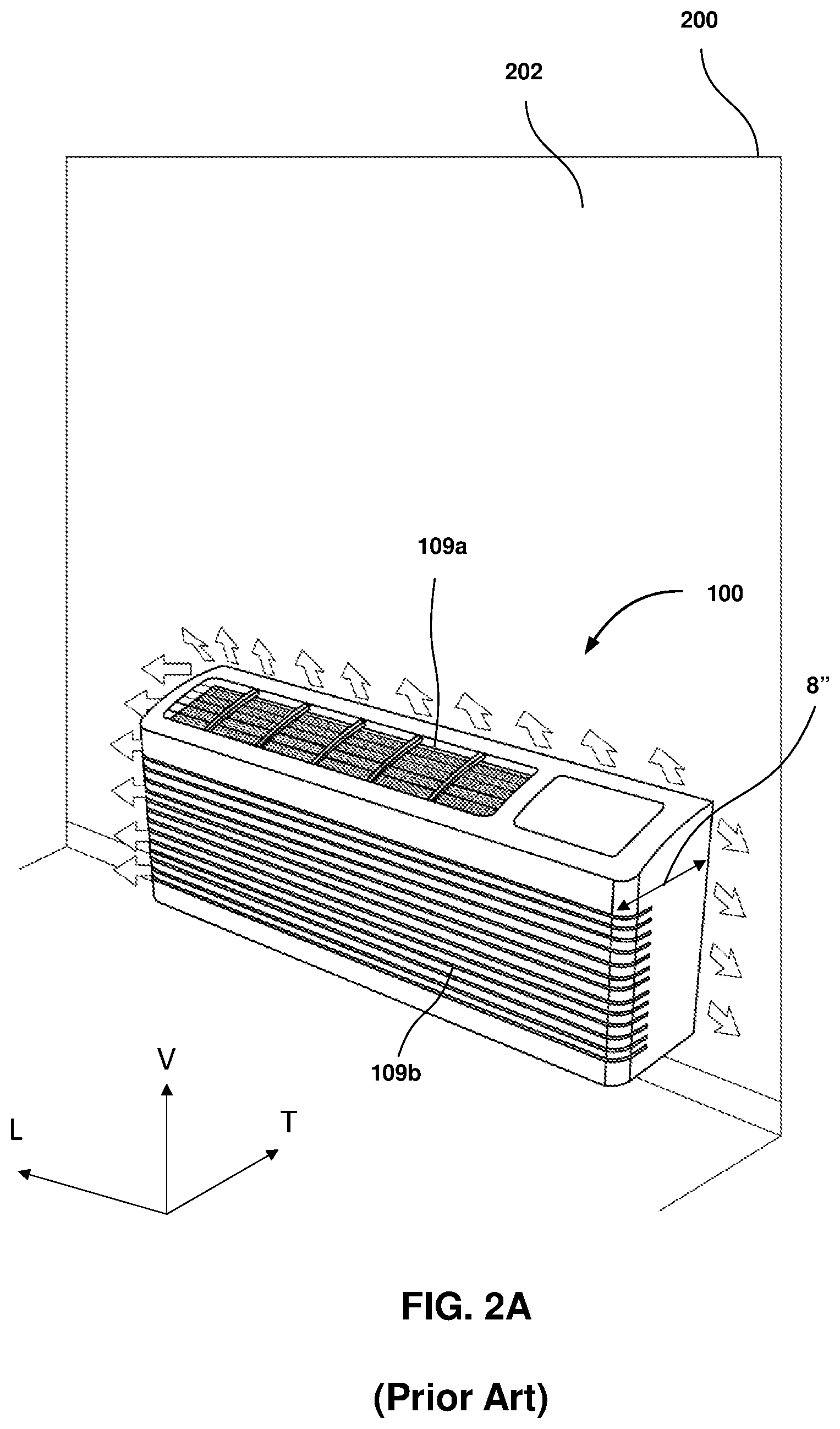 Patent US12492828 Figure 2 – Compact, leakless, and power-efficient packaged terminal air conditioner (PTAC) with an evaporating element for the meltwater
