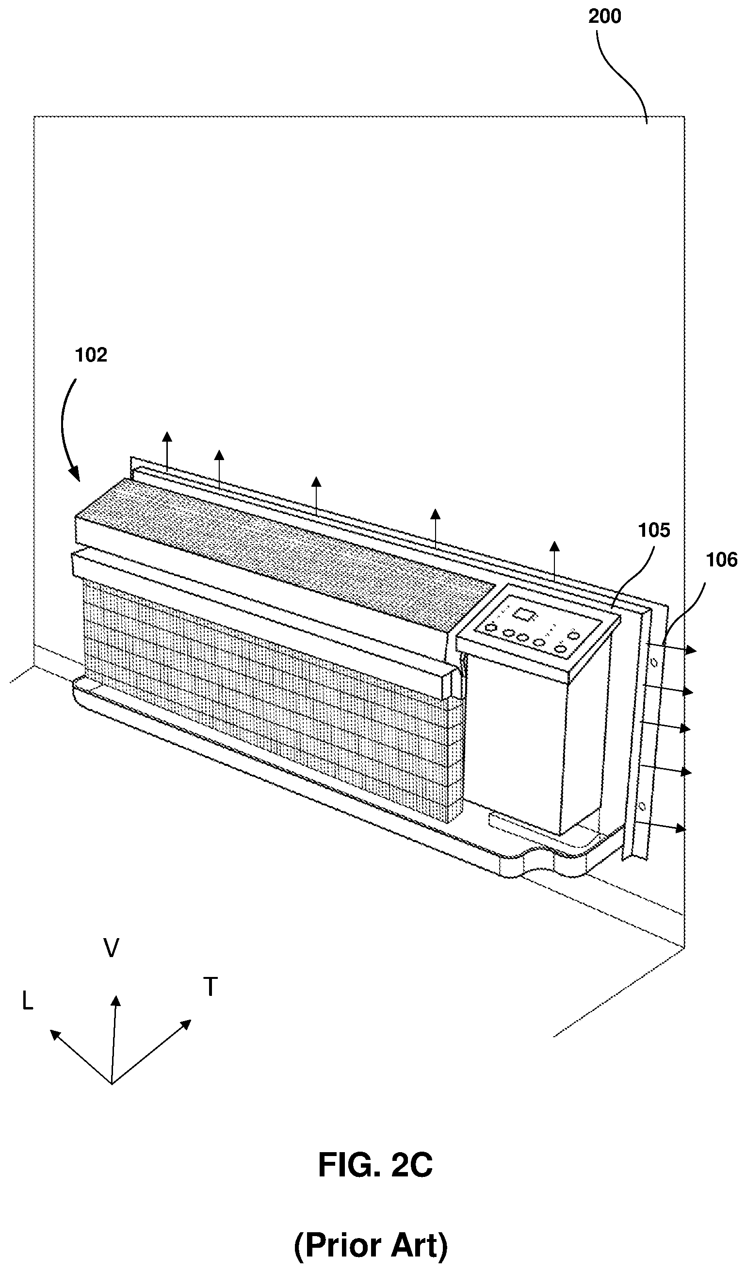 Patent US12492828 Figure 4 – Compact, leakless, and power-efficient packaged terminal air conditioner (PTAC) with an evaporating element for the meltwater