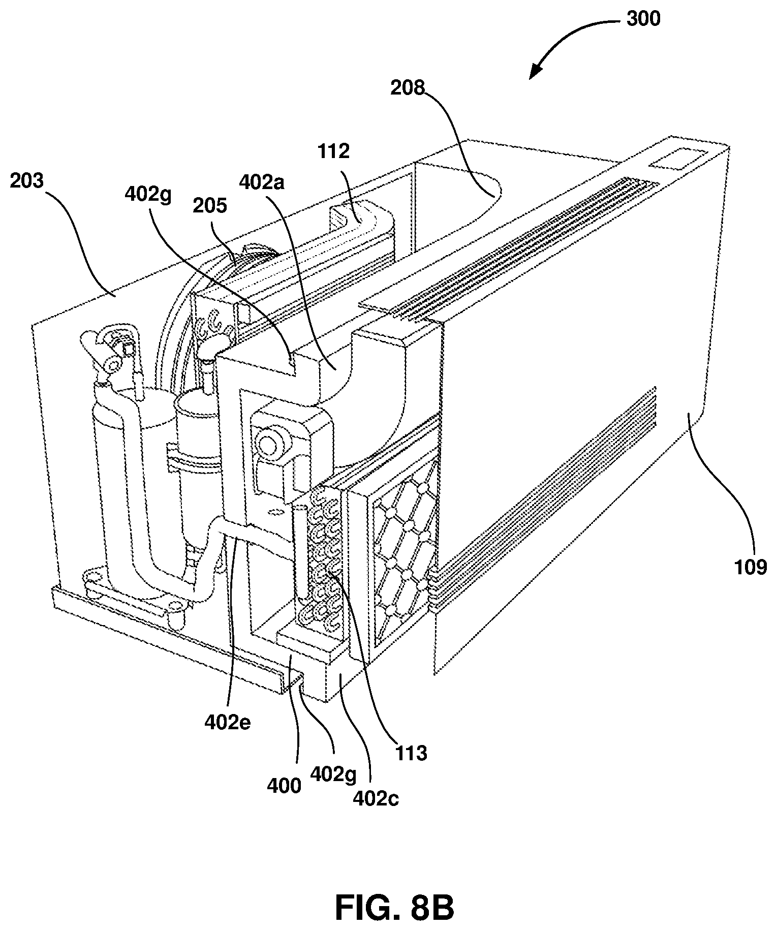Patent US12492828 Figure 13 – Compact, leakless, and power-efficient packaged terminal air conditioner (PTAC) with an evaporating element for the meltwater