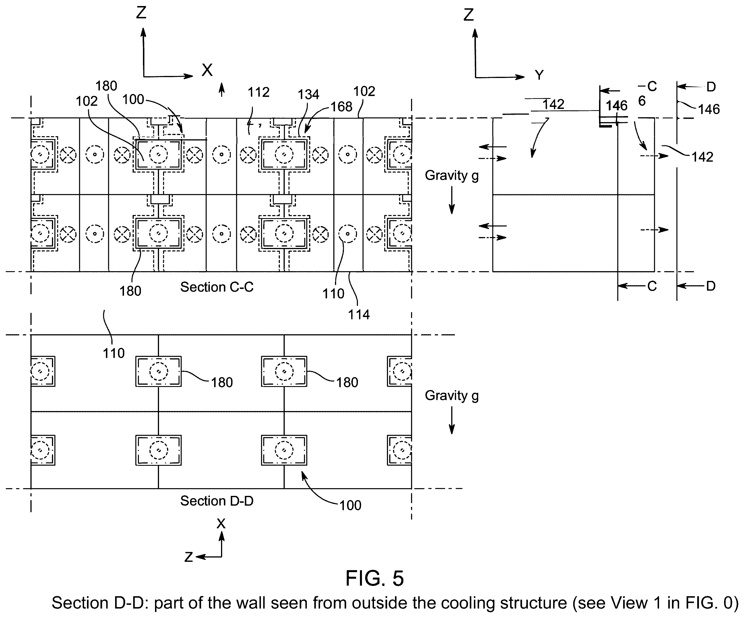 Patent US12492829 Figure 7 – Indirect evaporative cooling and four sides sub-wet bulb cell (4SSBC) for outdoor evaporative cooling structures