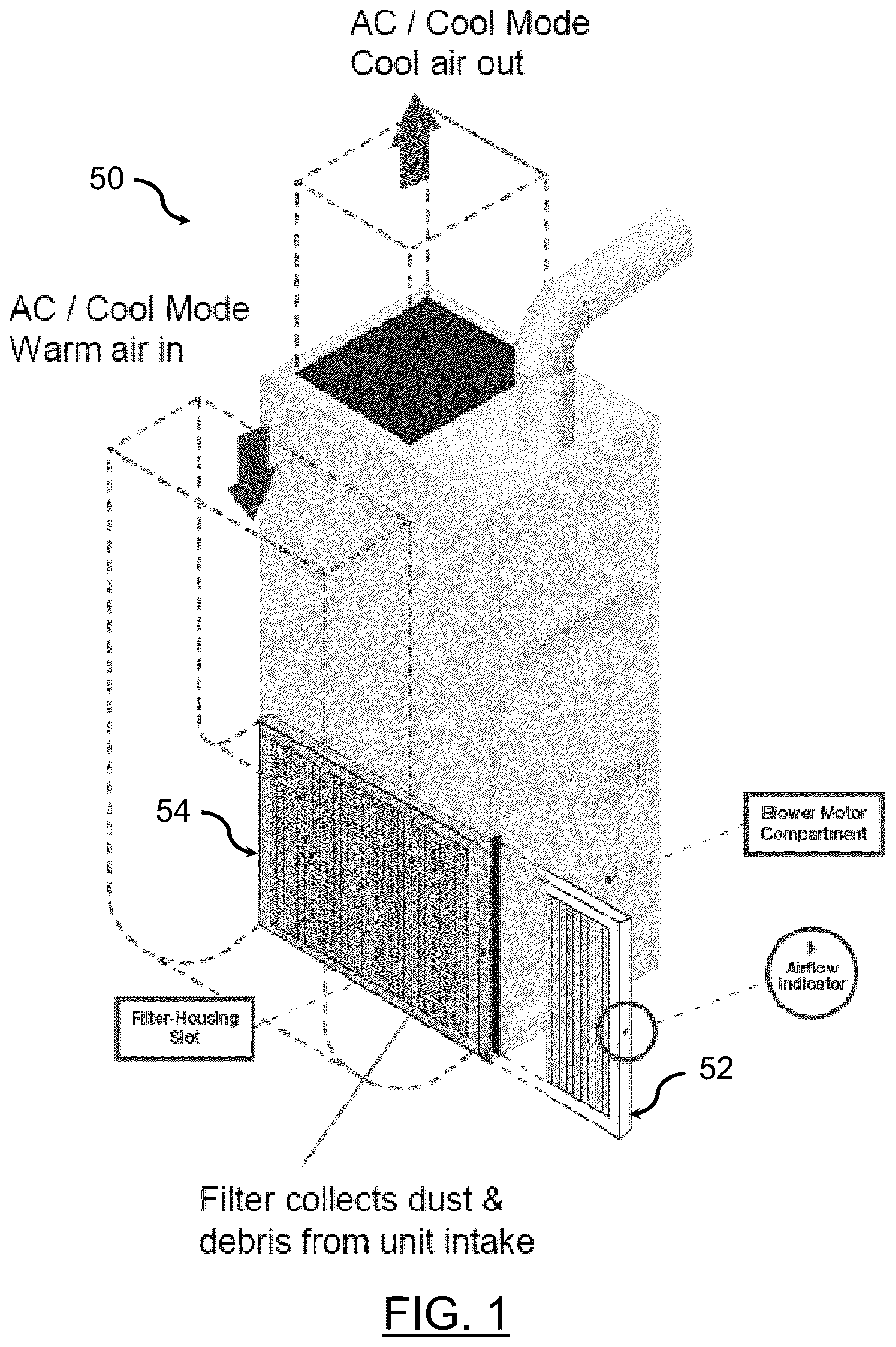 Patent US12492831 Figure 1 – Pocketed air filters and method for determining performance of an air filter in heating, ventilation, and air conditioning (HVAC) systems