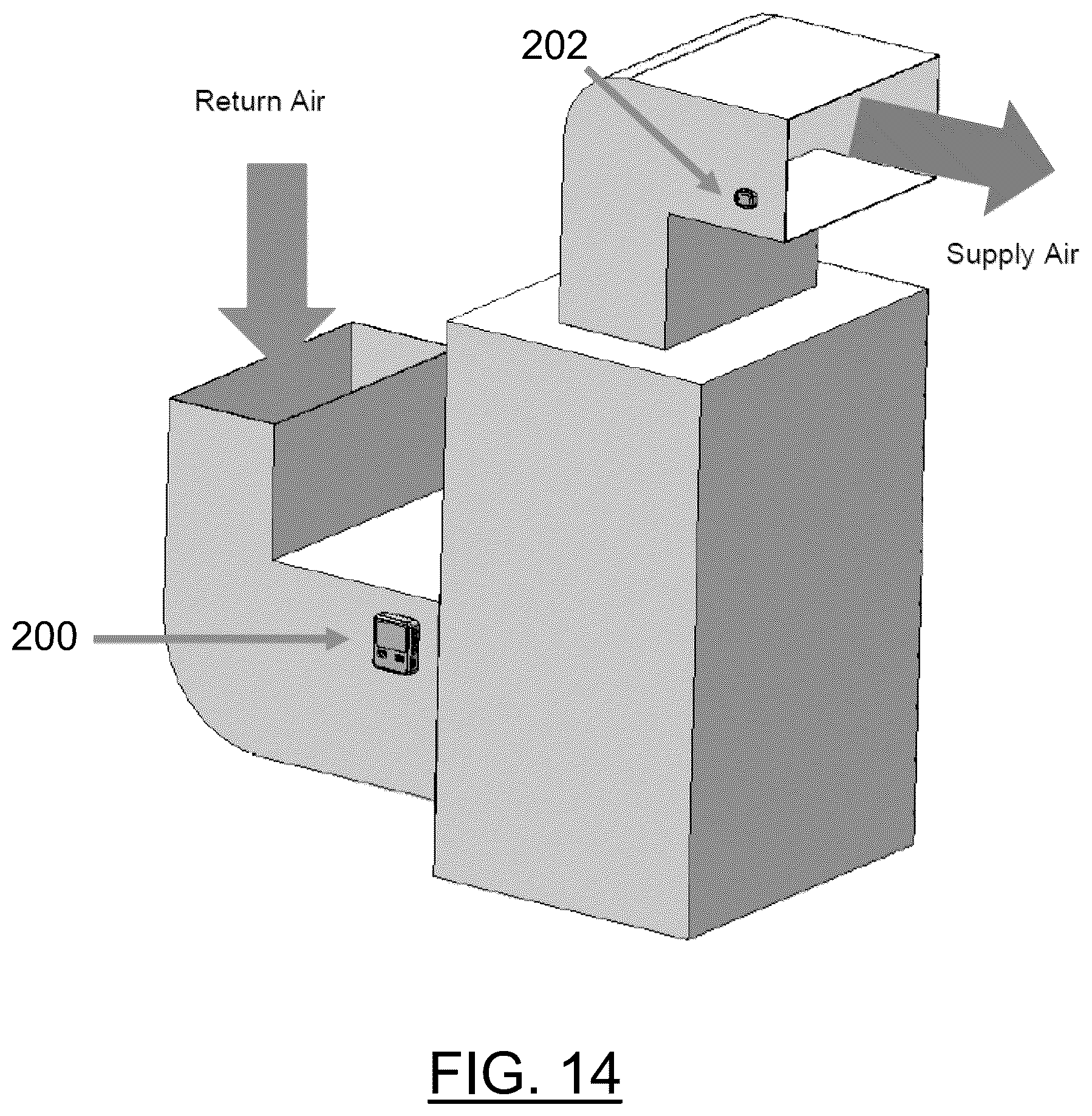 Patent US12492831 Figure 14 – Pocketed air filters and method for determining performance of an air filter in heating, ventilation, and air conditioning (HVAC) systems