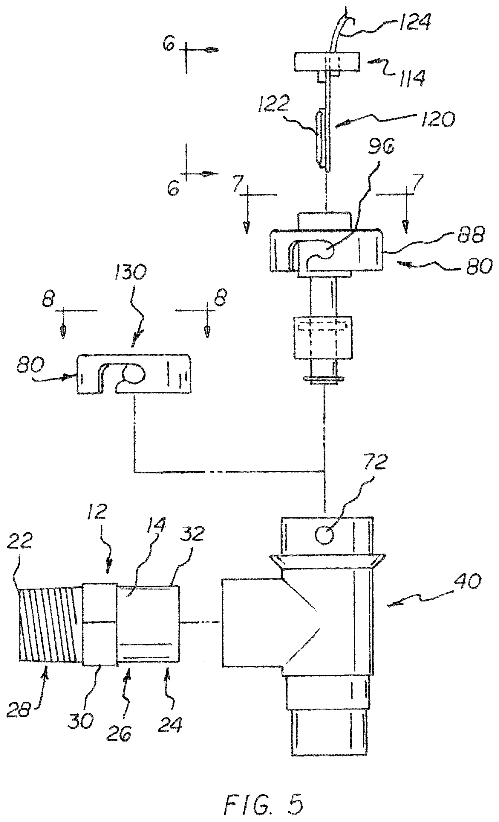 Patent US12492840 Figure 3 – Air conditioner shutoff switch and flush system