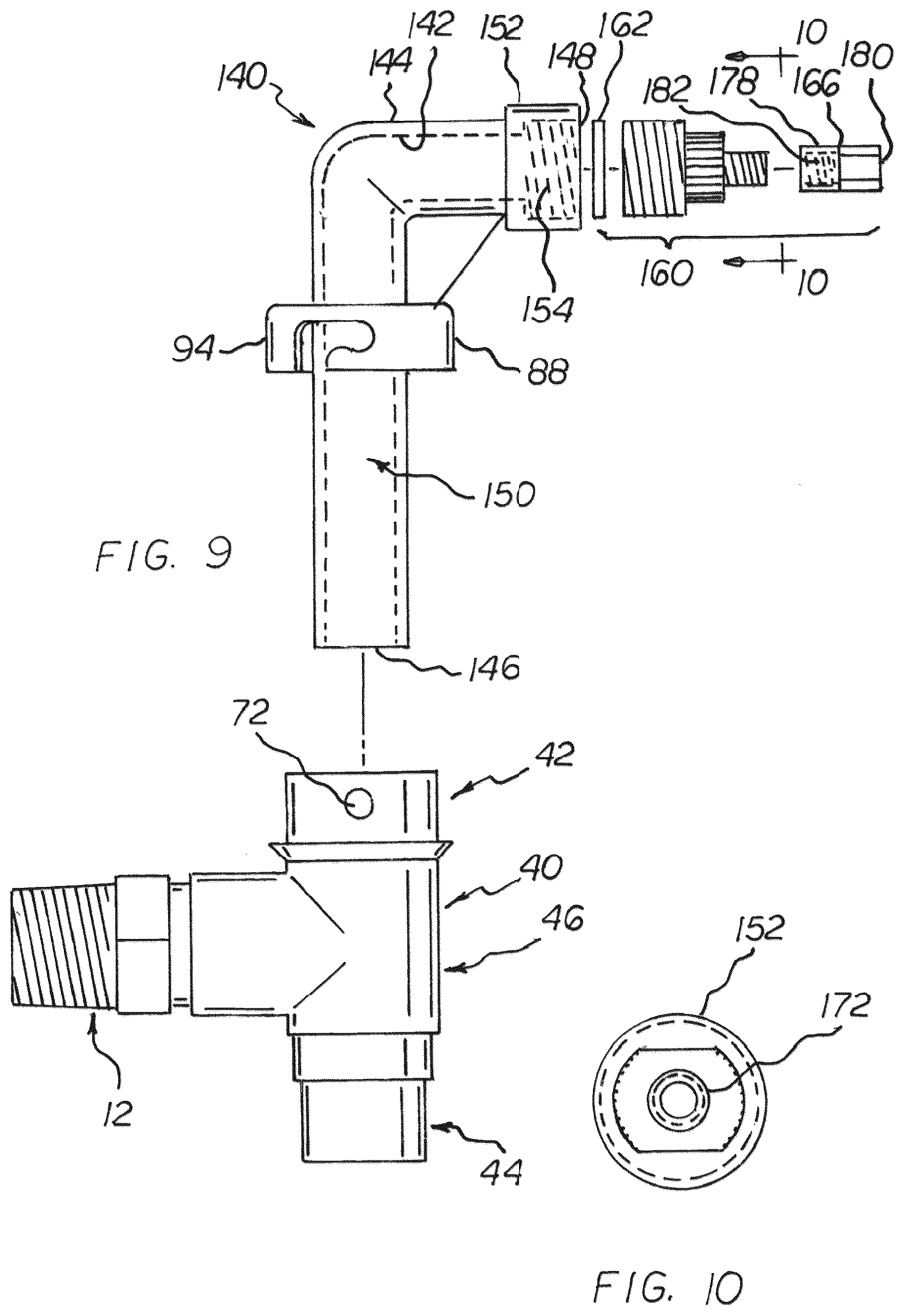 Patent US12492840 Figure 5 – Air conditioner shutoff switch and flush system