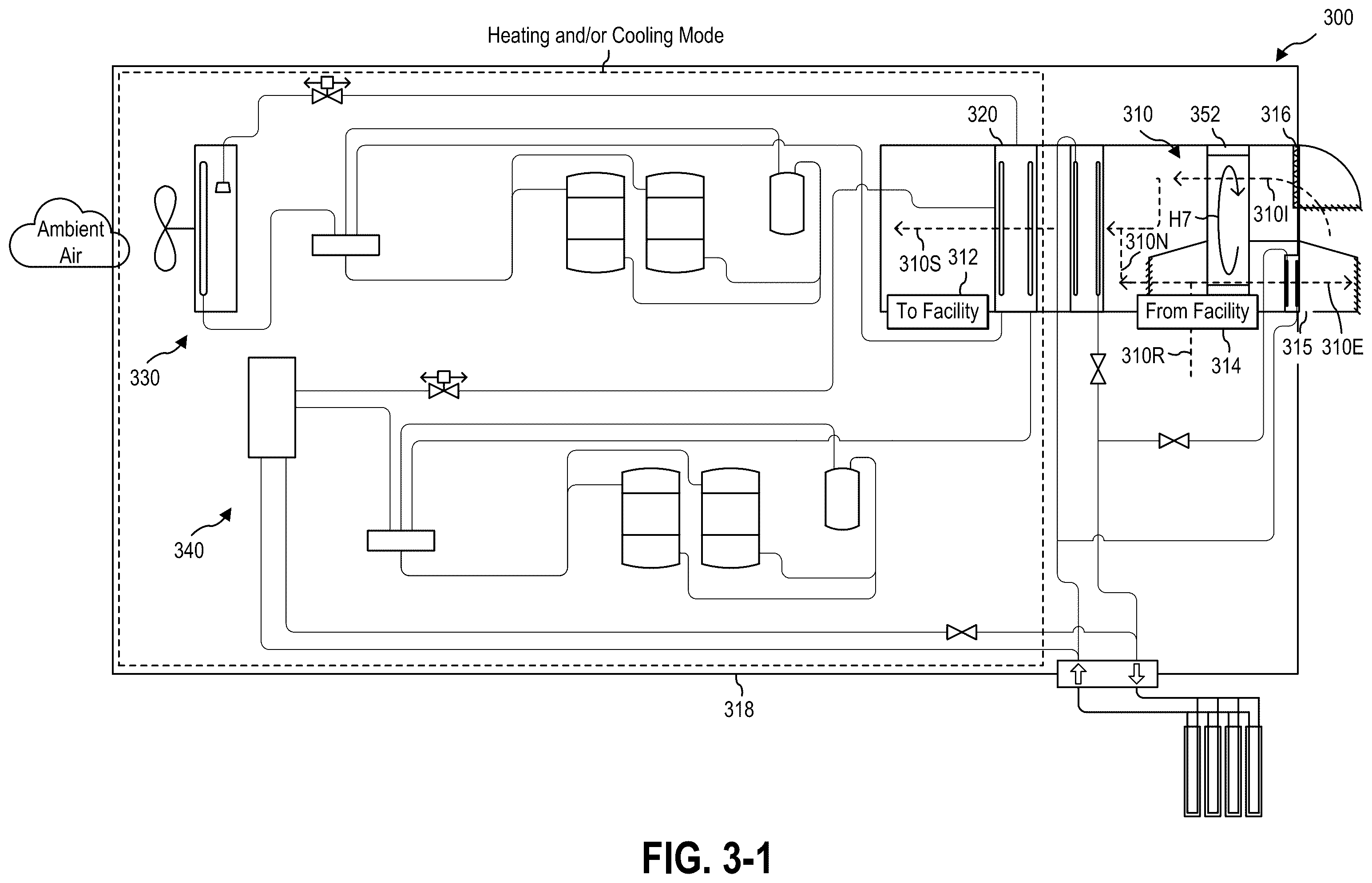 Patent US12492841 Figure 5 – Dual source heat pump system