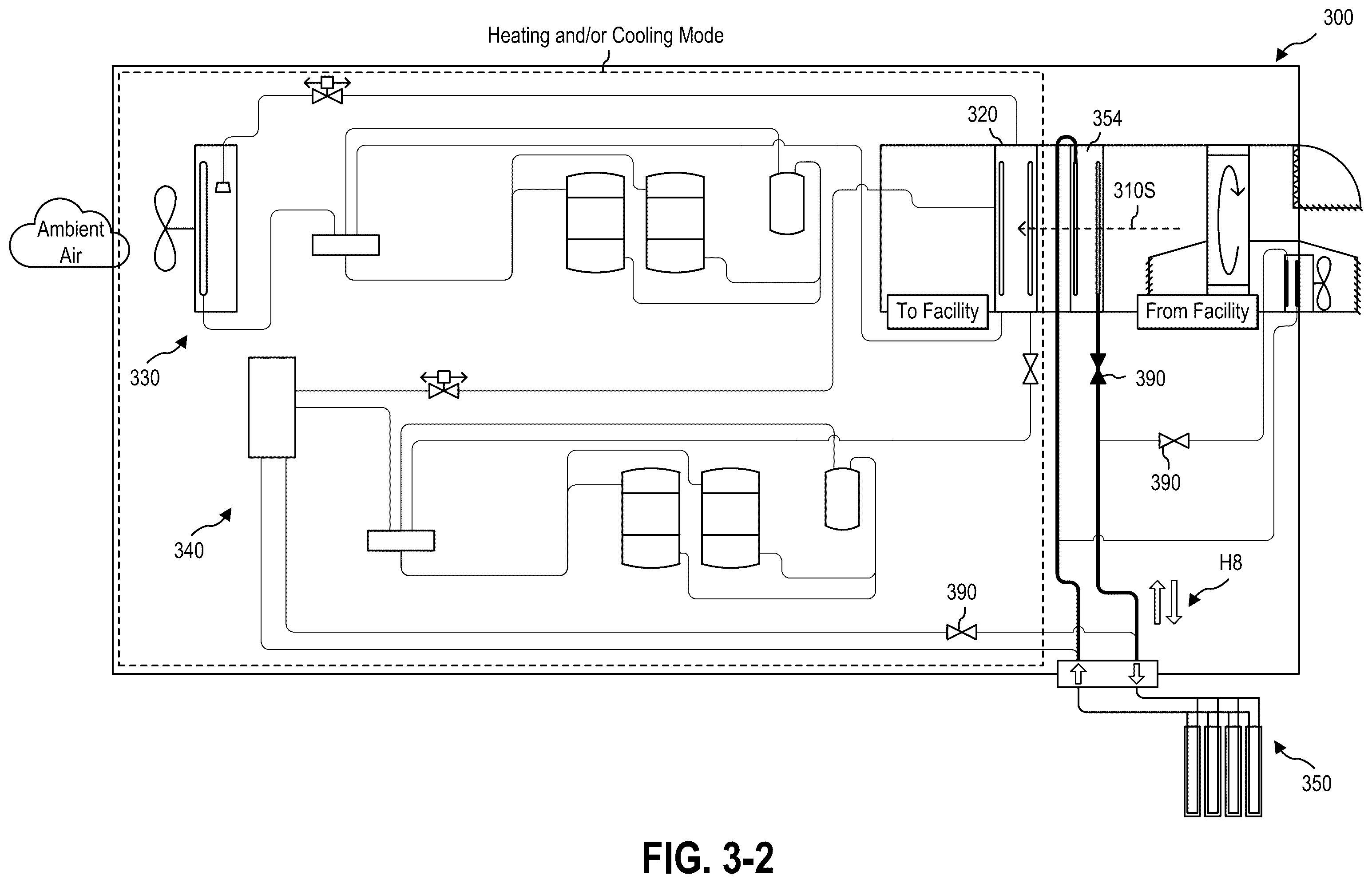 Patent US12492841 Figure 6 – Dual source heat pump system