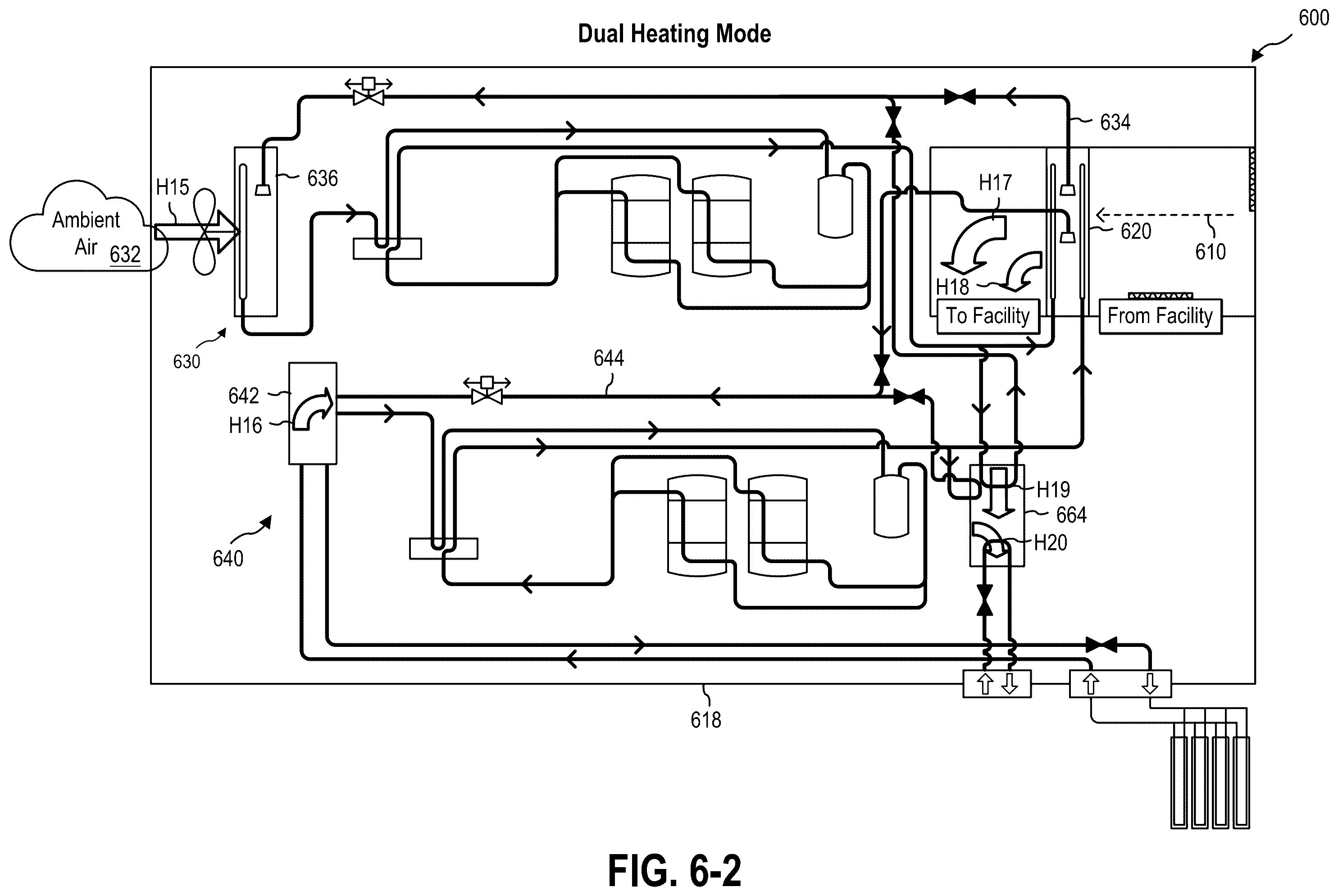Patent US12492841 Figure 14 – Dual source heat pump system