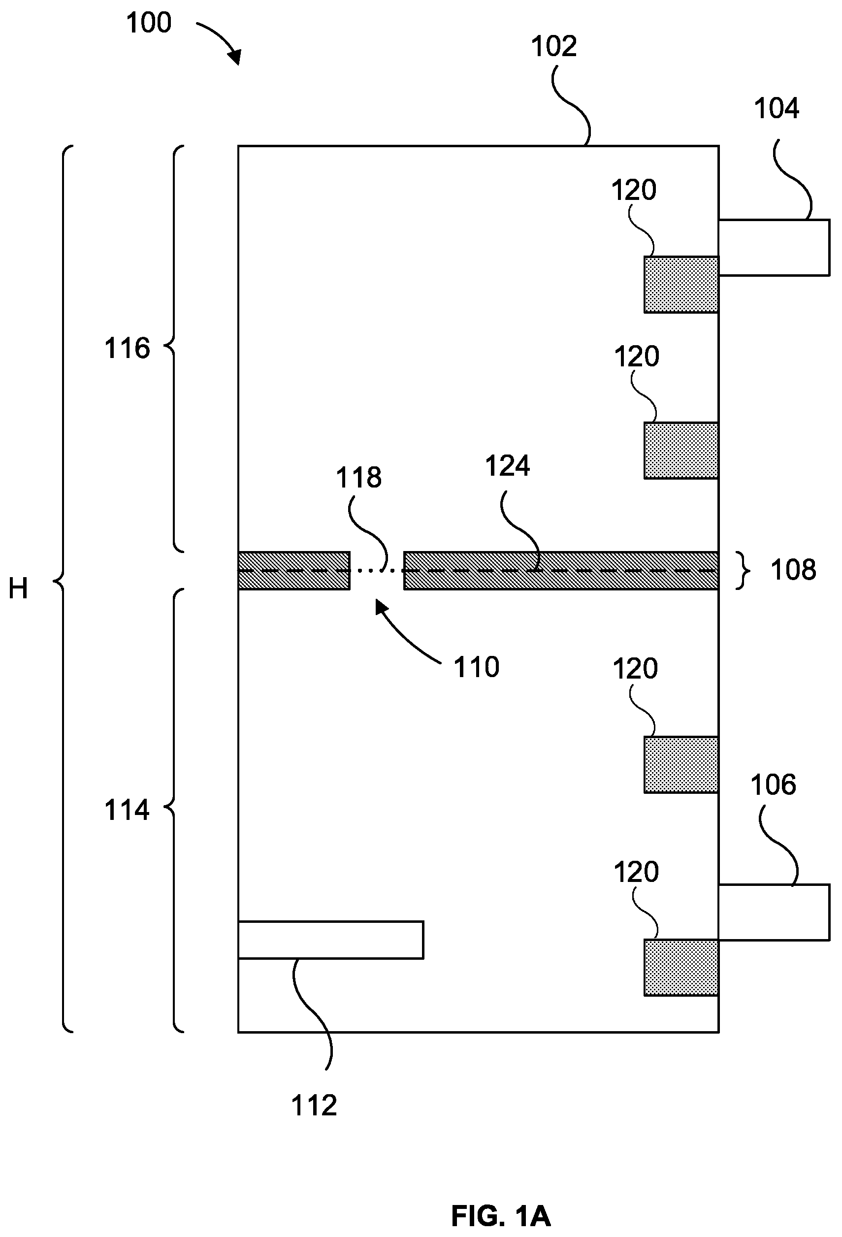 Patent US12492842 Figure 1 – Water tank with thermally insulating partition