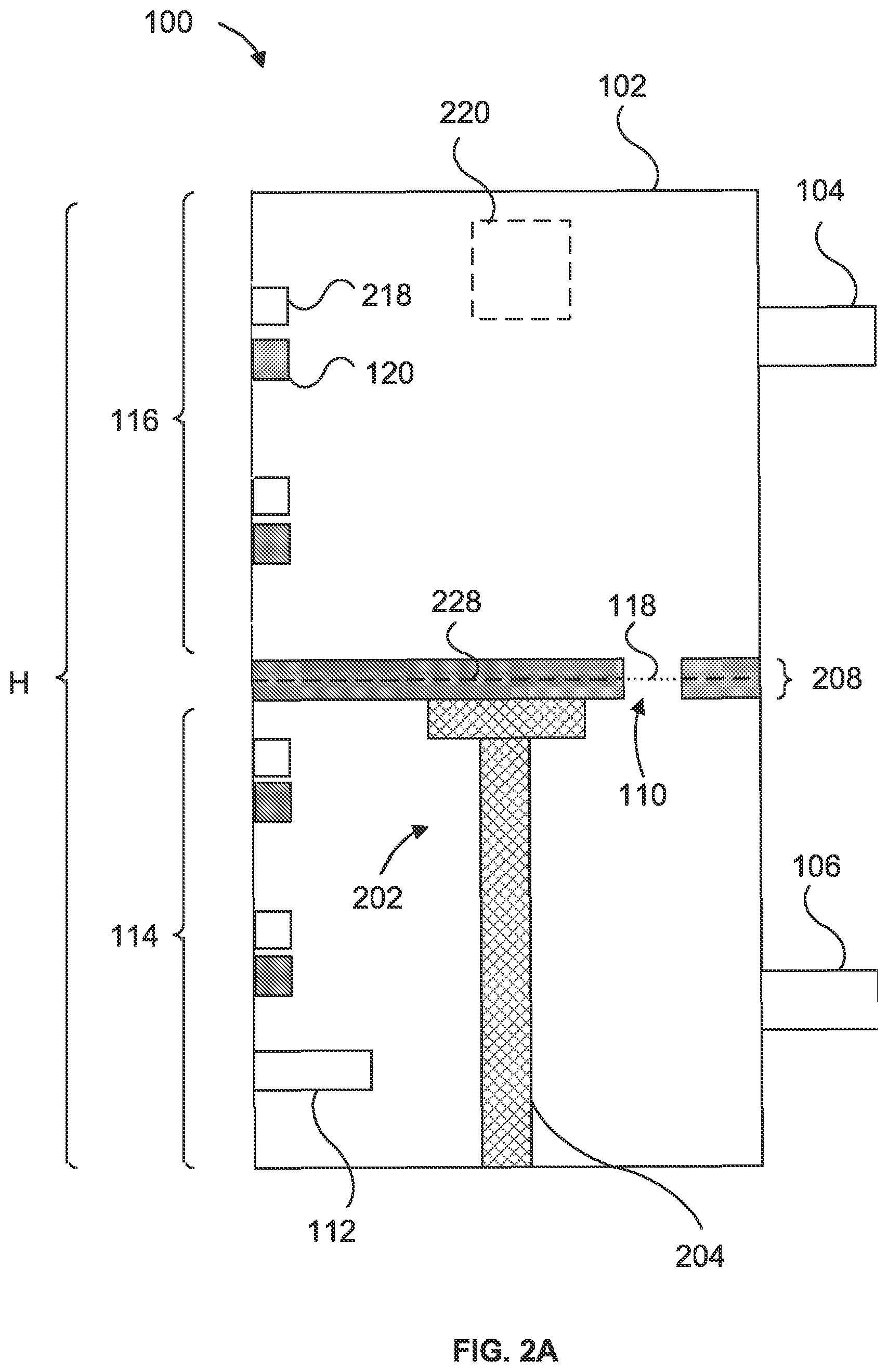 Patent US12492842 Figure 7 – Water tank with thermally insulating partition