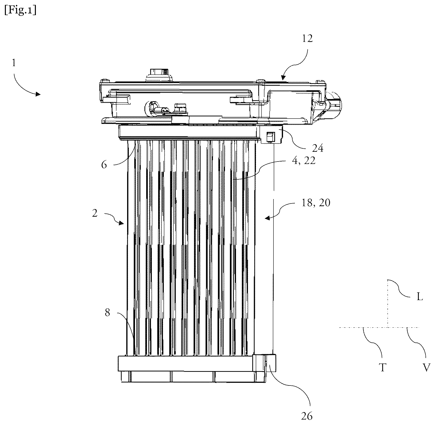 Patent US12492843 Figure 1 – Heating body of an electric radiator