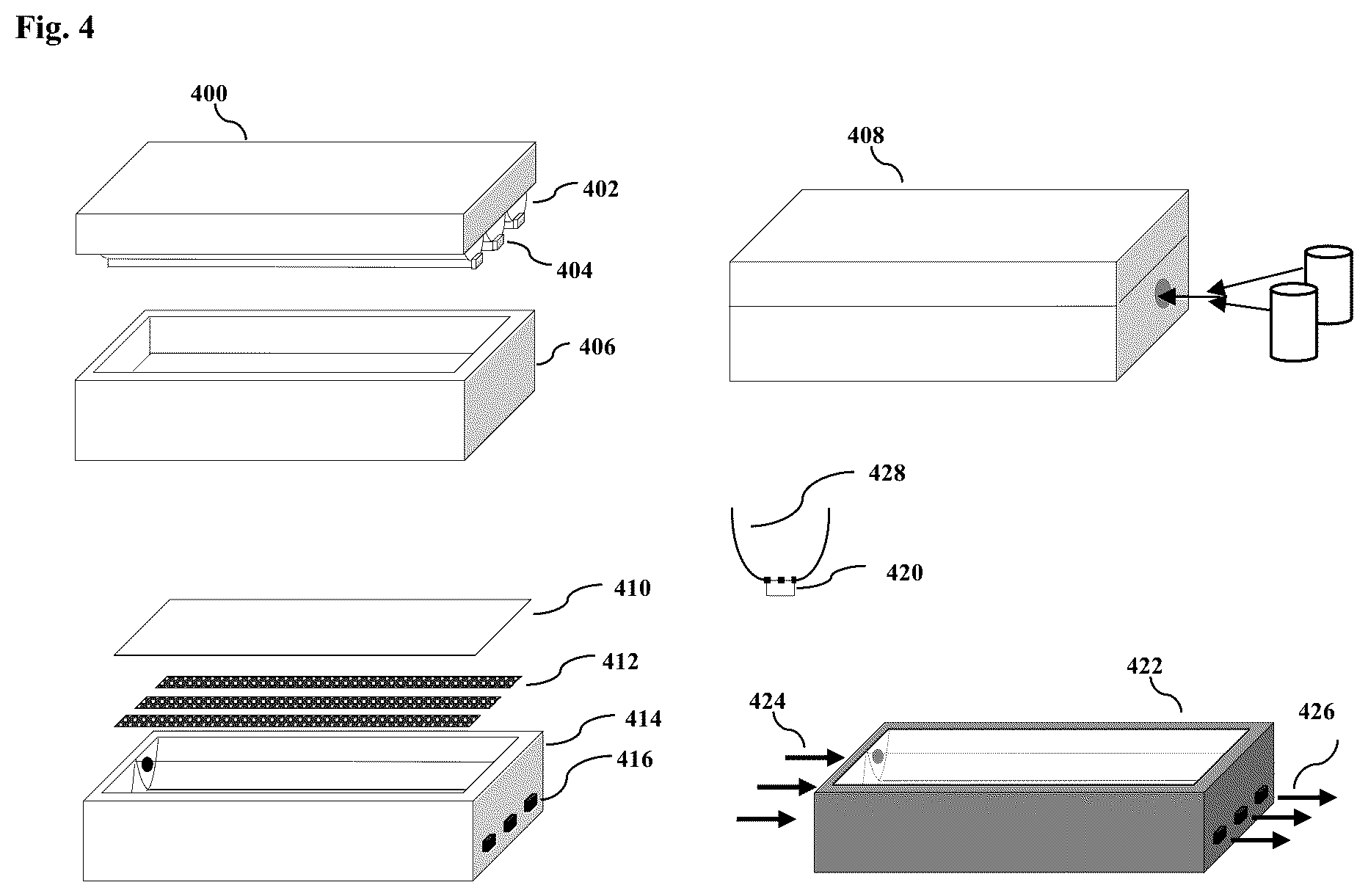 Patent US12492845 Figure 4 – Monolithic macro-fluidic heat transfer components