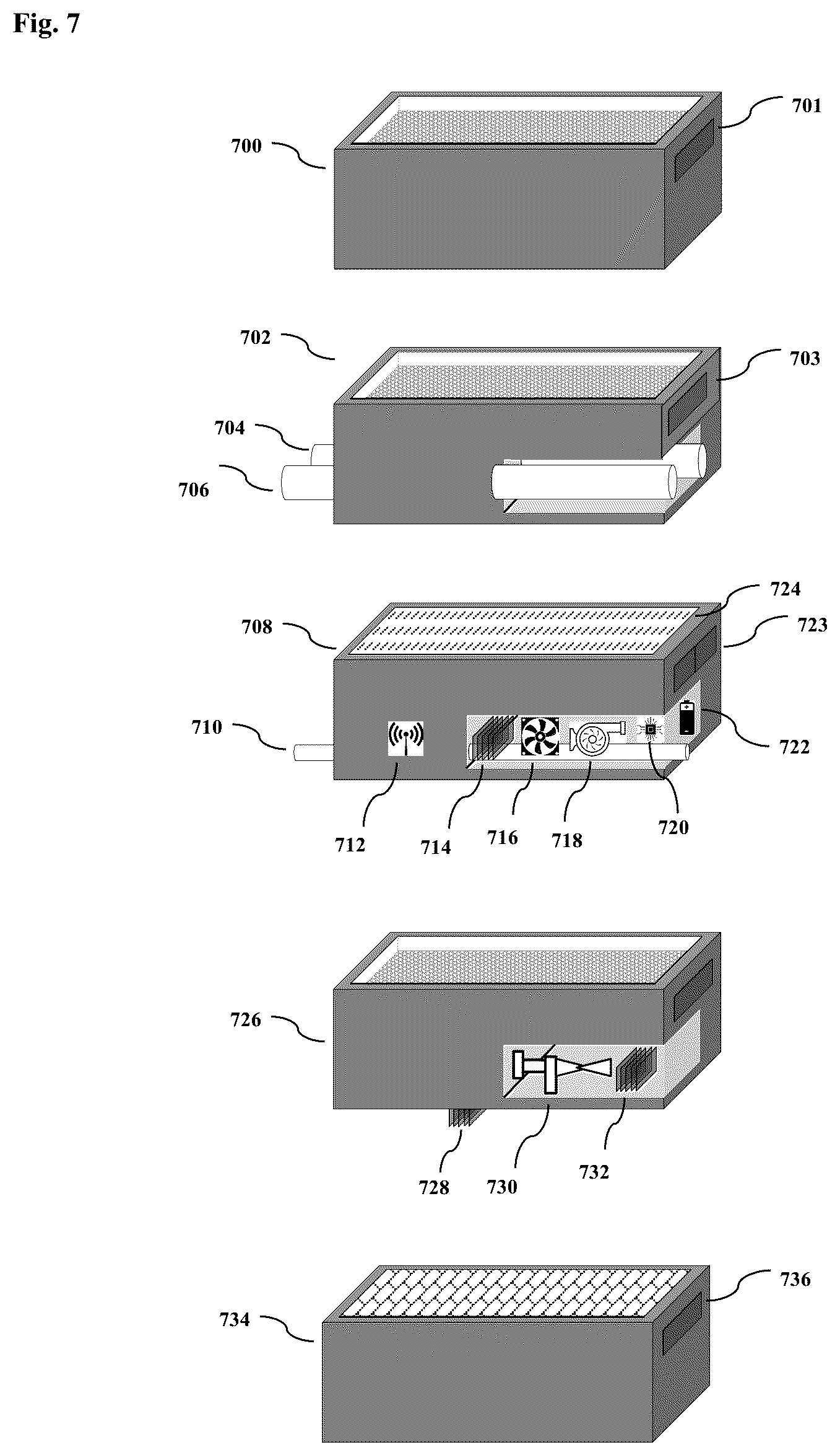 Patent US12492845 Figure 7 – Monolithic macro-fluidic heat transfer components