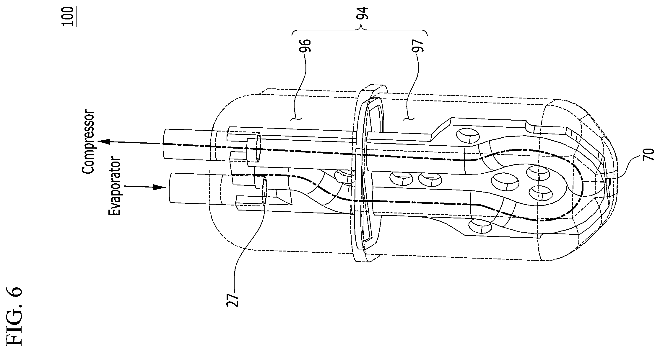 Patent US12492851 Figure 6 – Accumulator and a heat pump system with the same