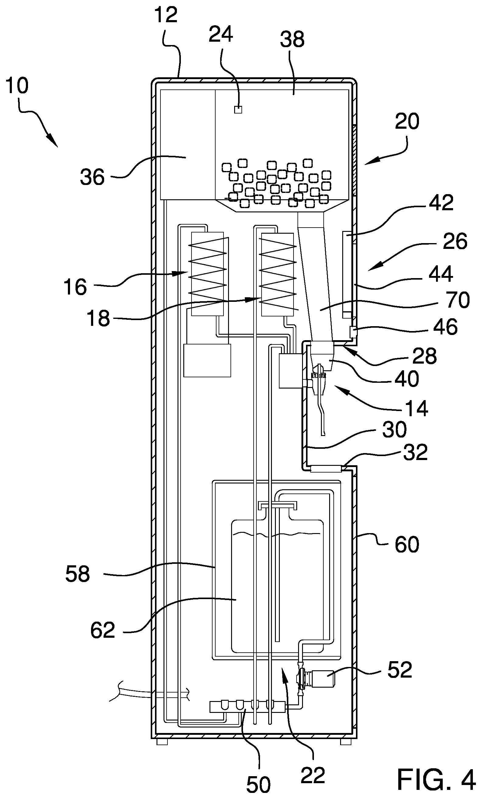 Patent US12492853 Figure 4 – Multi-function water cooler