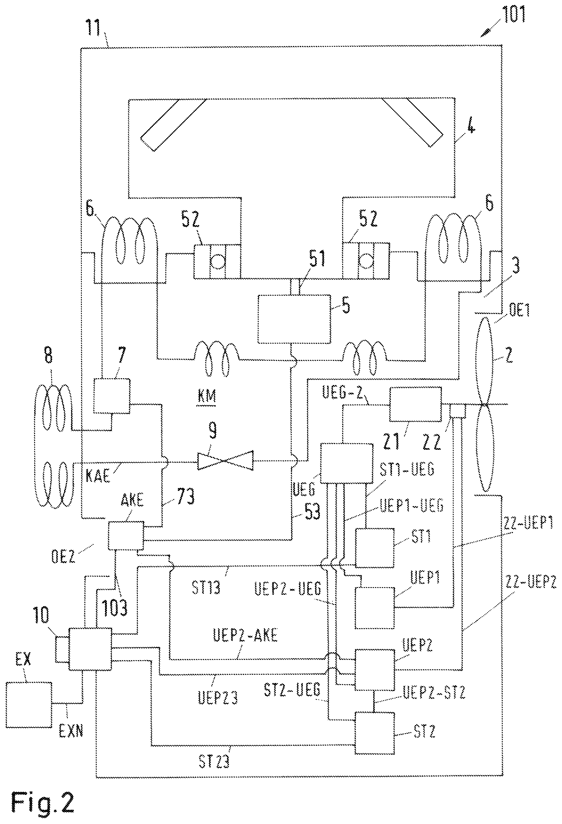Patent US12492854 Figure 2 – Method for operating an item of laboratory equipment cooled by means of a flammable refrigerant