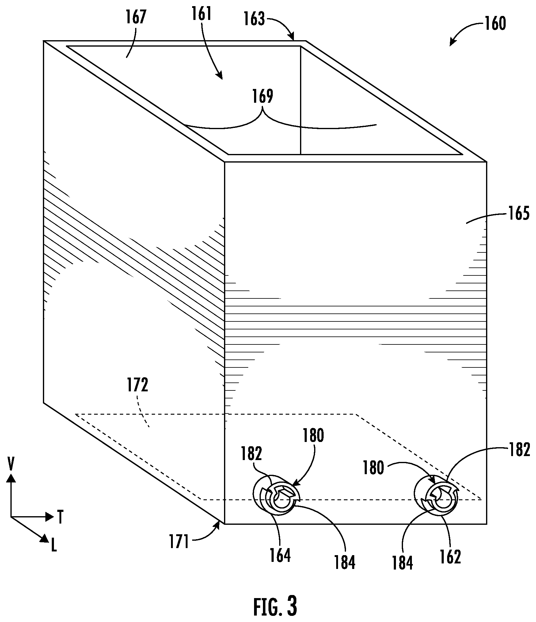 Patent US12492857 Figure 3 – Tilting bin in a door-in-door refrigerator appliance