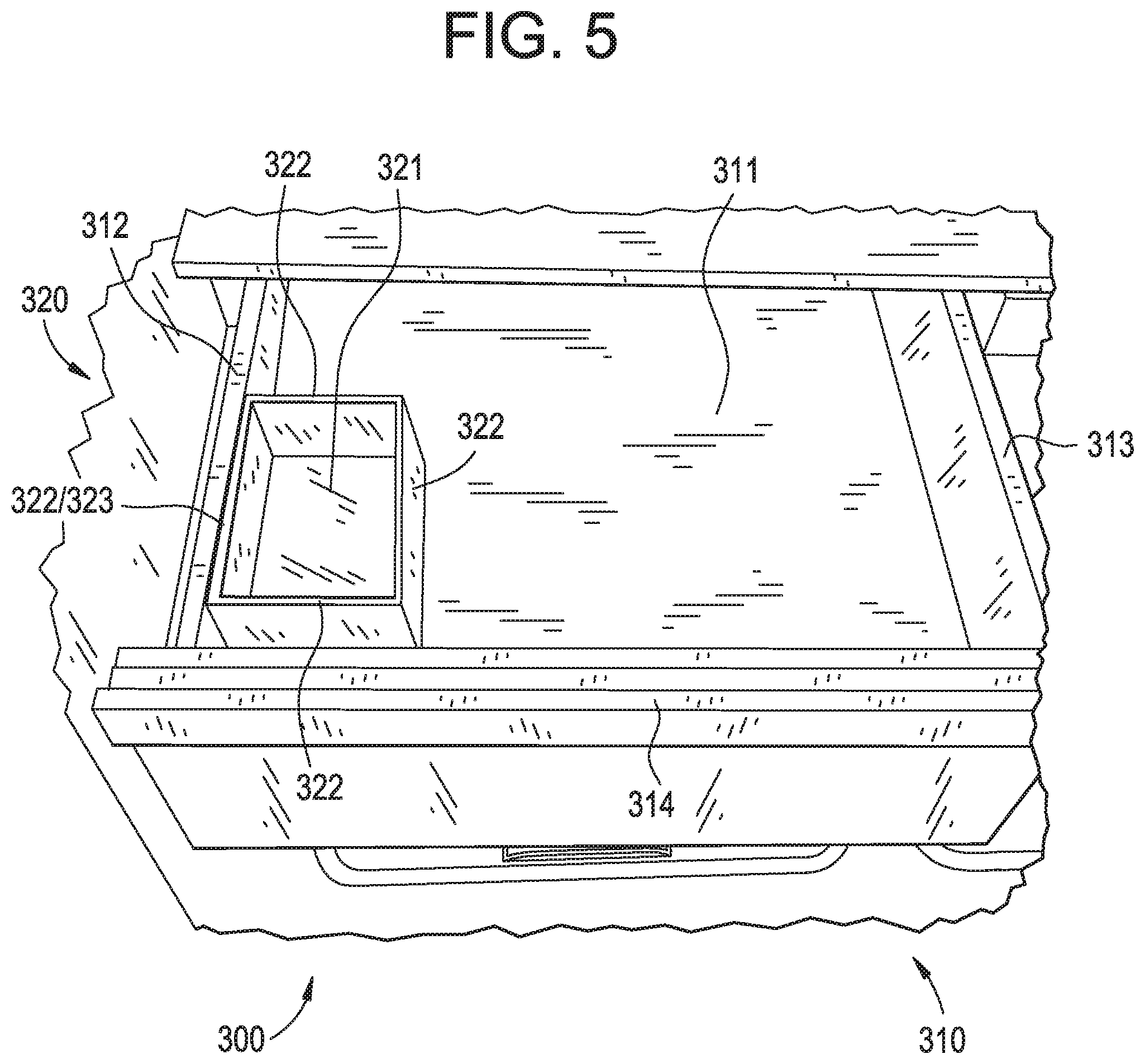 Patent US12492860 Figure 5 – Slidable bin within a refrigerator drawer