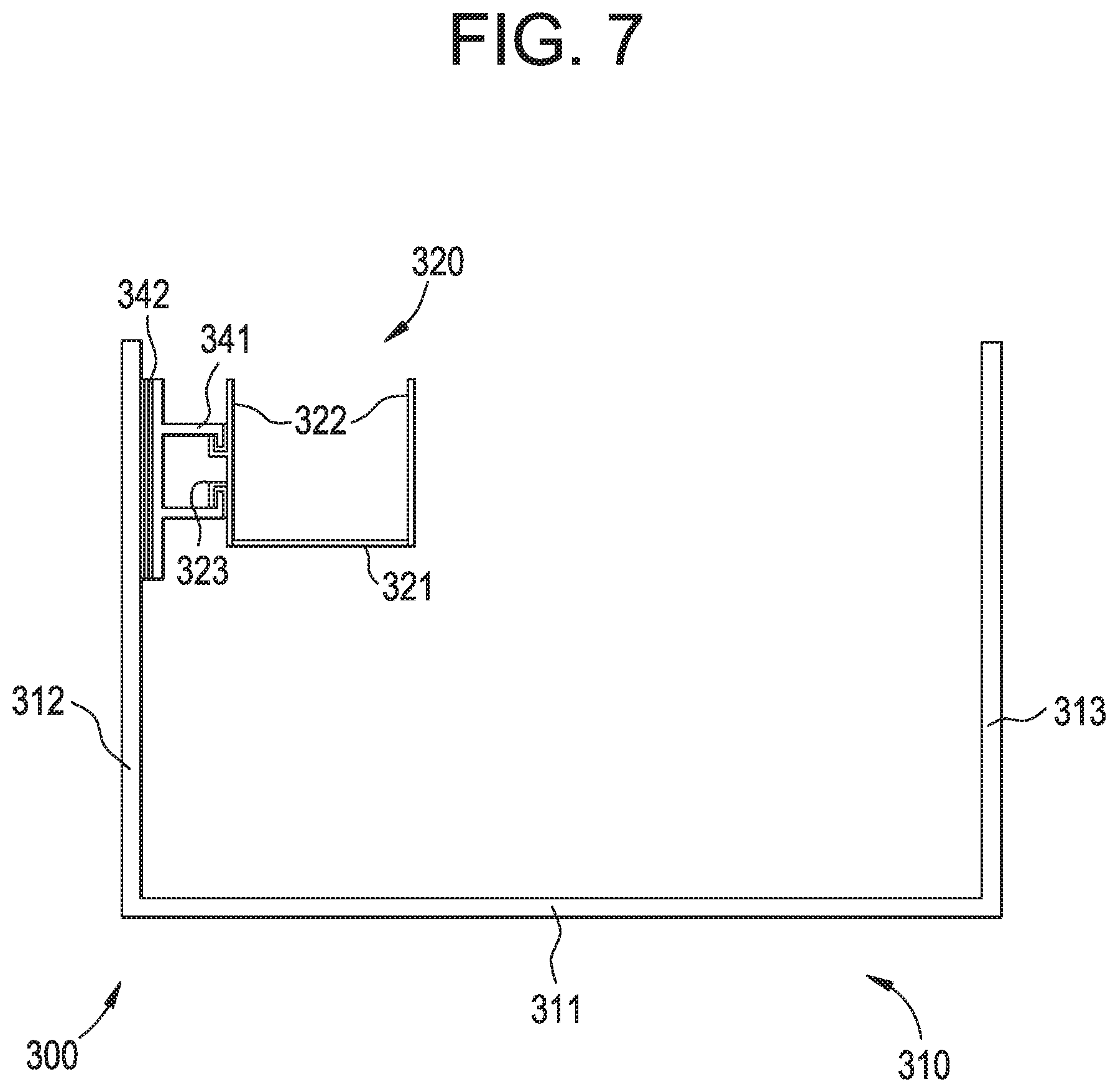 Patent US12492860 Figure 7 – Slidable bin within a refrigerator drawer