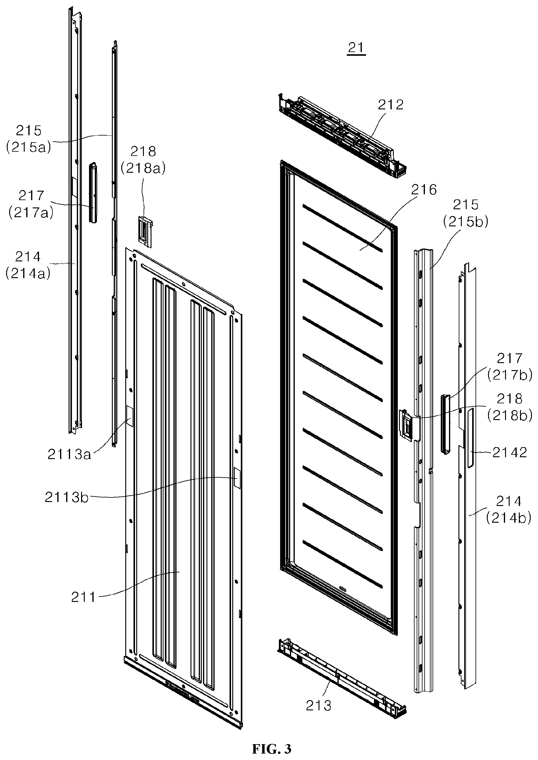 Patent US12492861 Figure 3 – Refrigerator