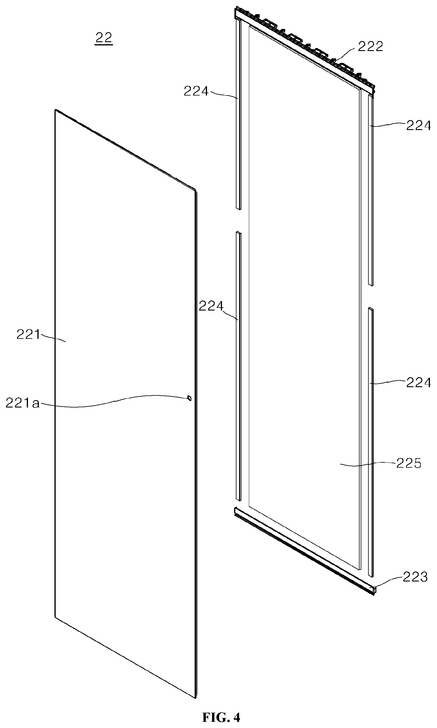 Patent US12492861 Figure 4 – Refrigerator