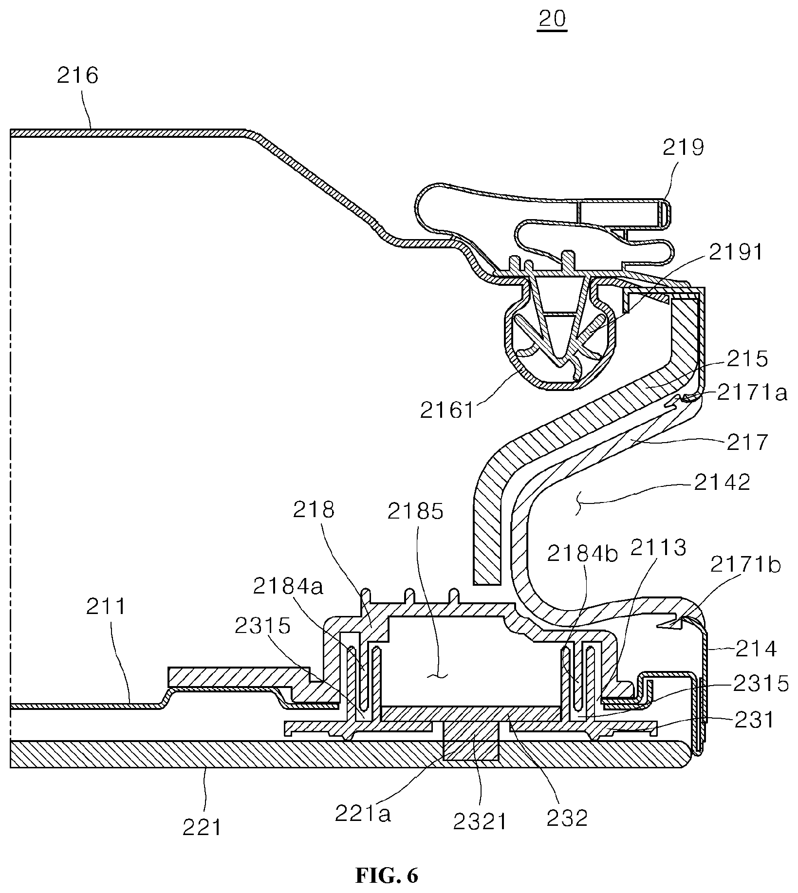 Patent US12492861 Figure 6 – Refrigerator