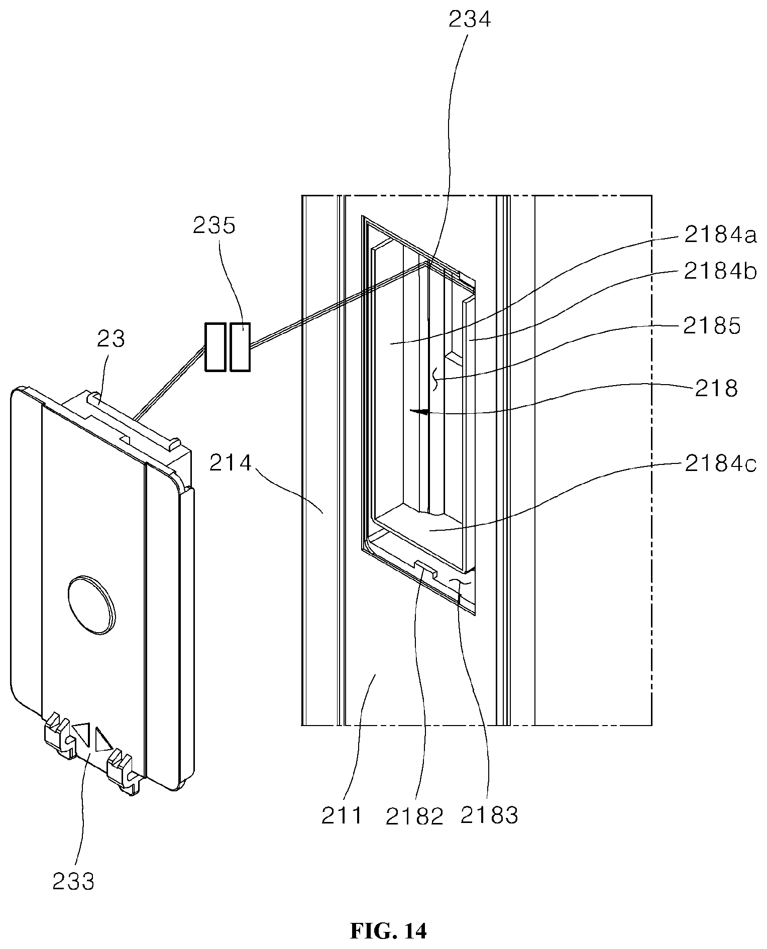 Patent US12492861 Figure 14 – Refrigerator