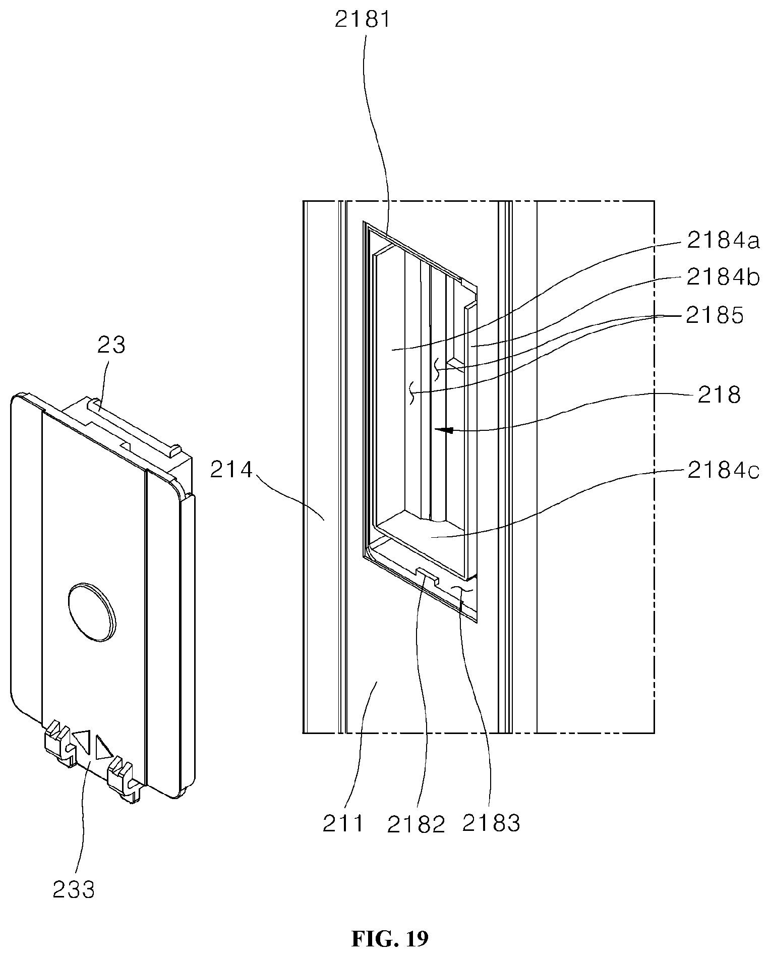 Patent US12492861 Figure 19 – Refrigerator