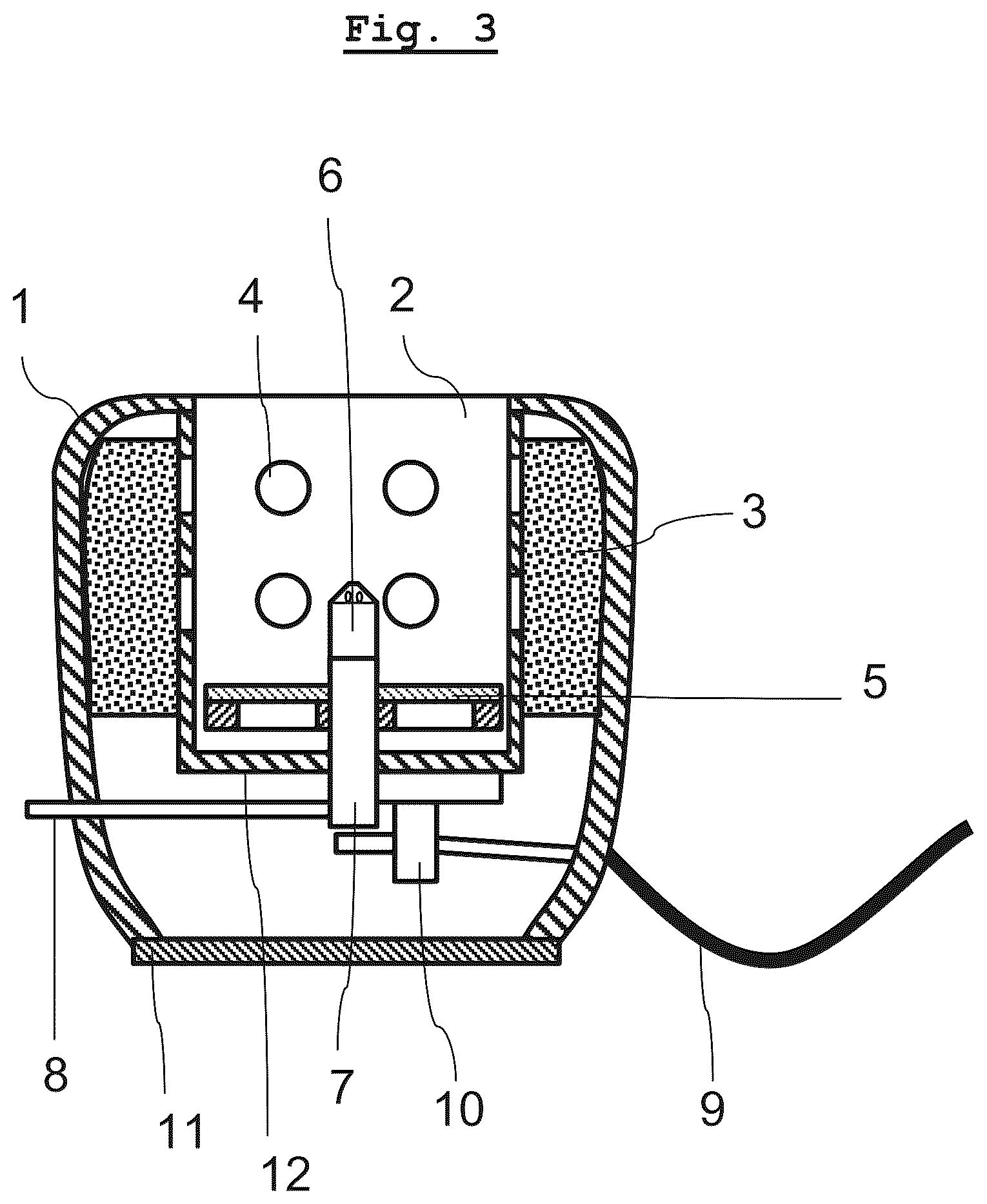 Patent US12492862 Figure 2 – Device for chilling or frosting glasses