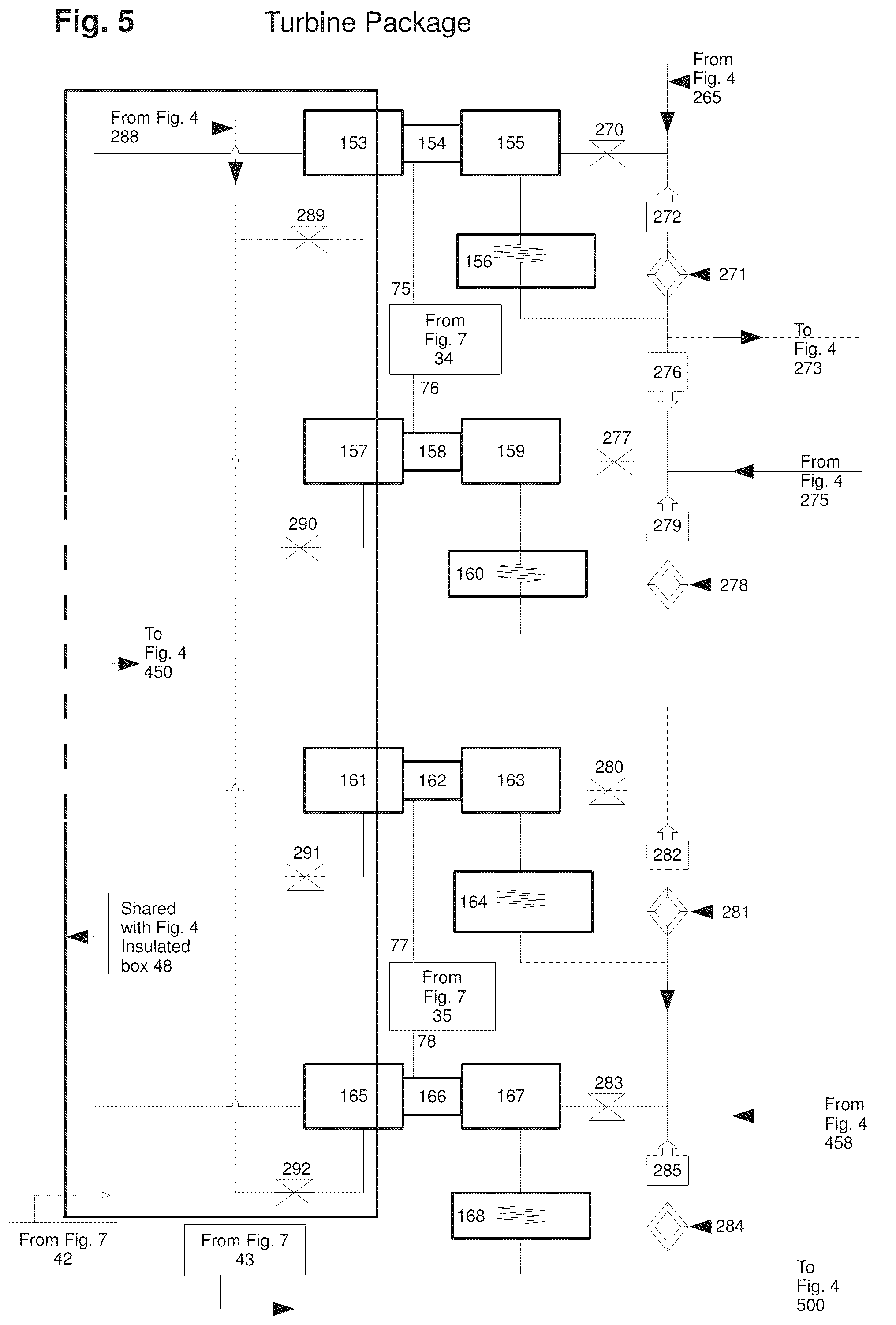 Patent US12492864 Figure 5 – Apparatus and process for liquefying gases