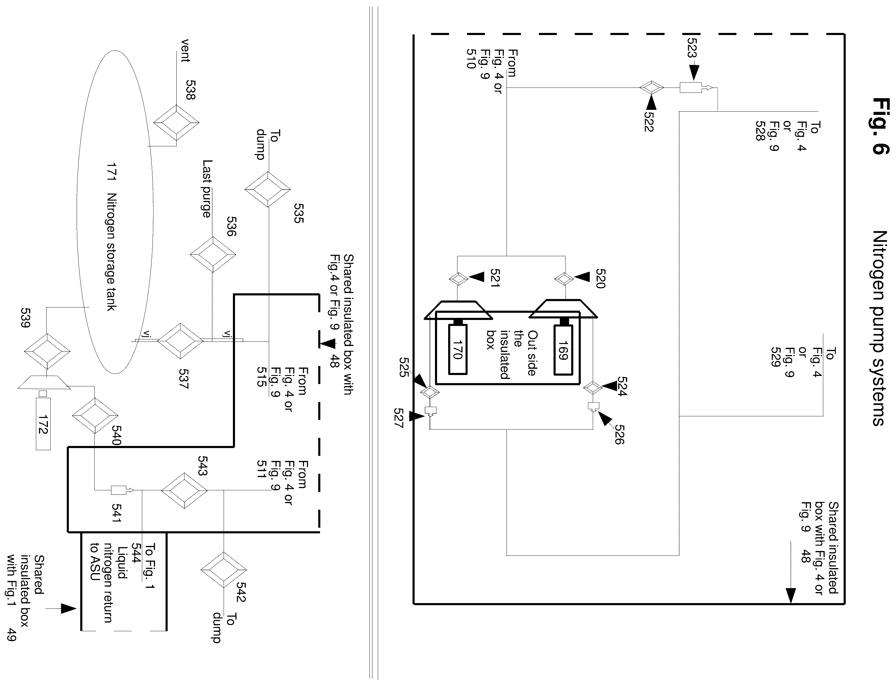 Patent US12492864 Figure 6 – Apparatus and process for liquefying gases