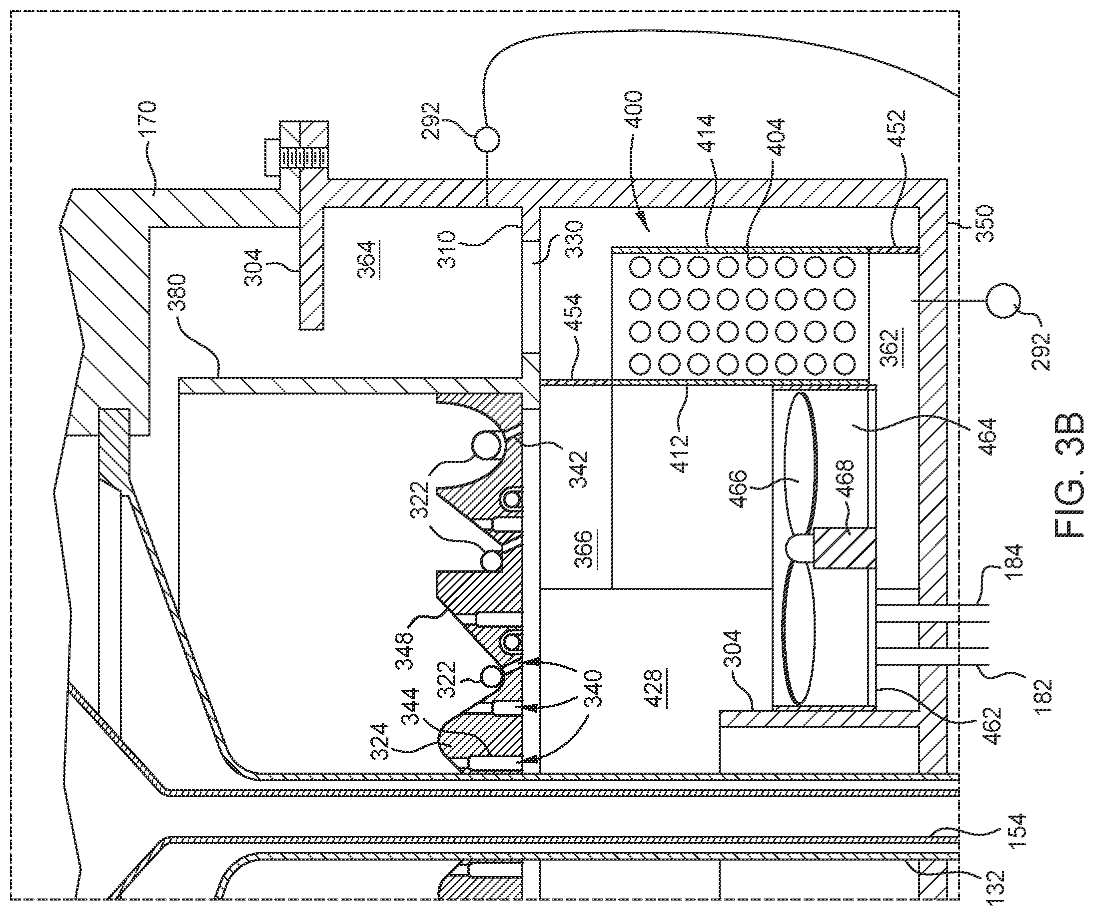Patent US12492867 Figure 8 – Air shrouds with integrated heat exchanger
