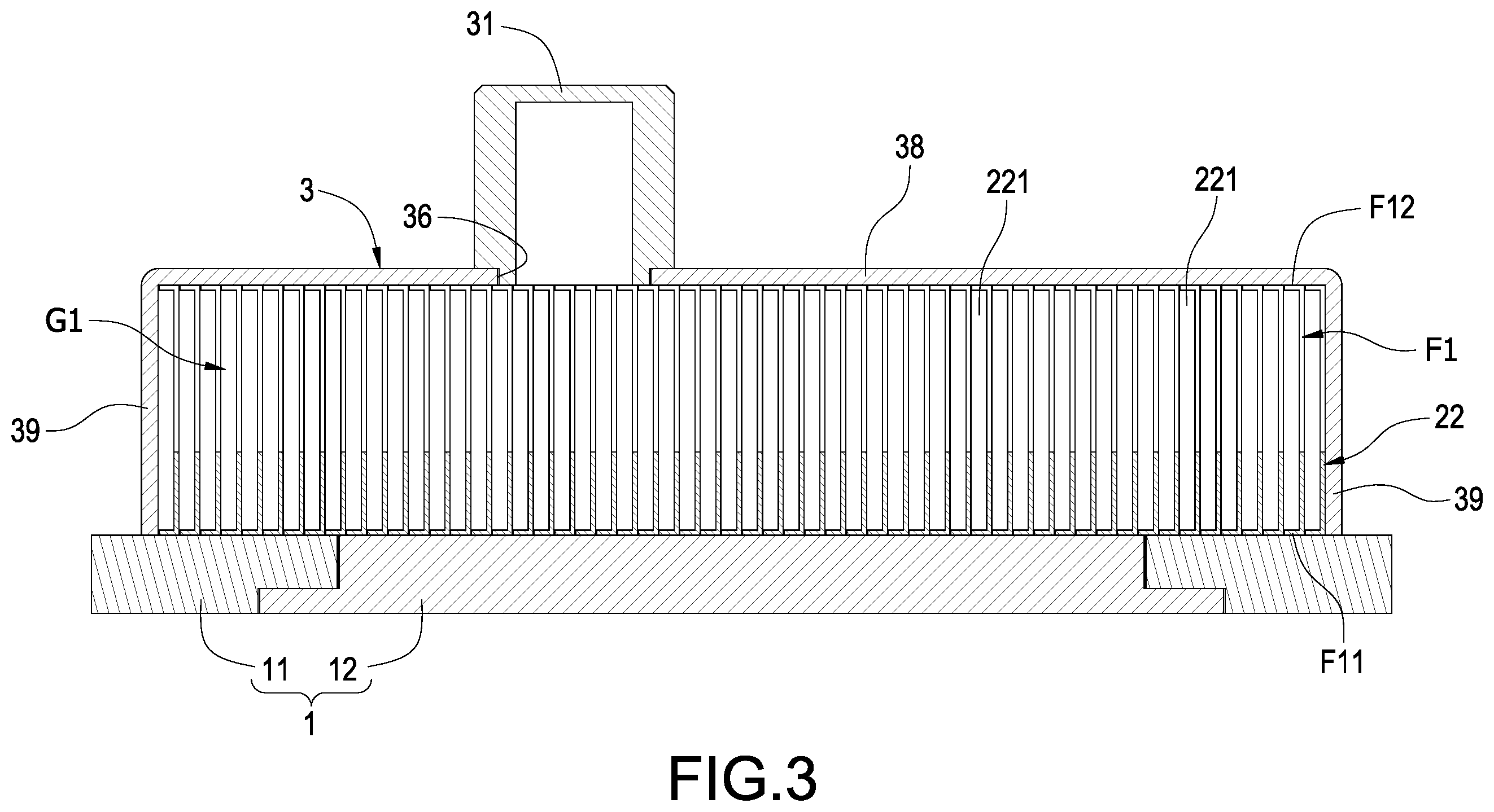 Patent US12492869 Figure 3 – Immersion liquid cooling heat sink
